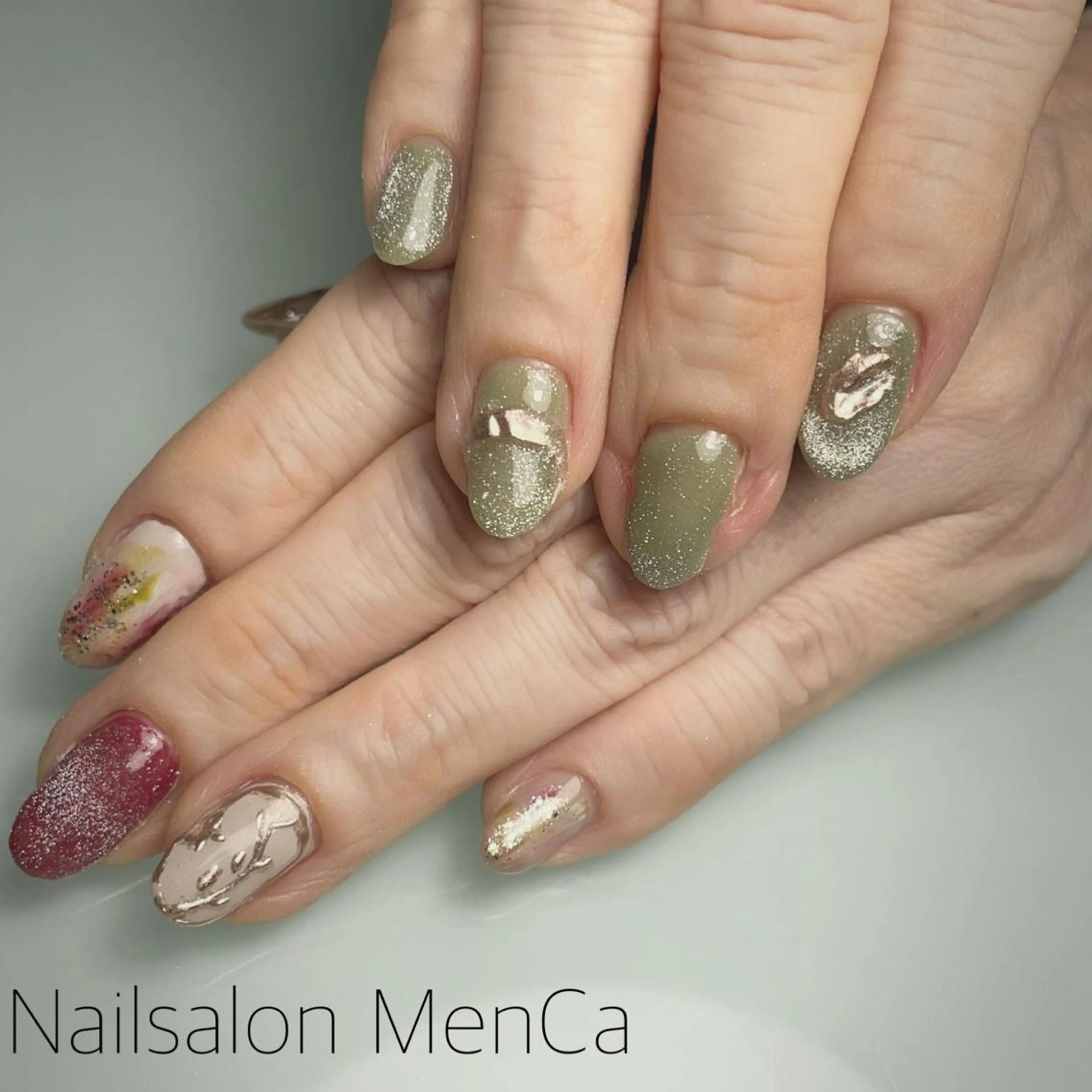 ネイル ニュアンスネイル ワンカラーネイル ハンドネイル 江崎 景子のネイルデザイン