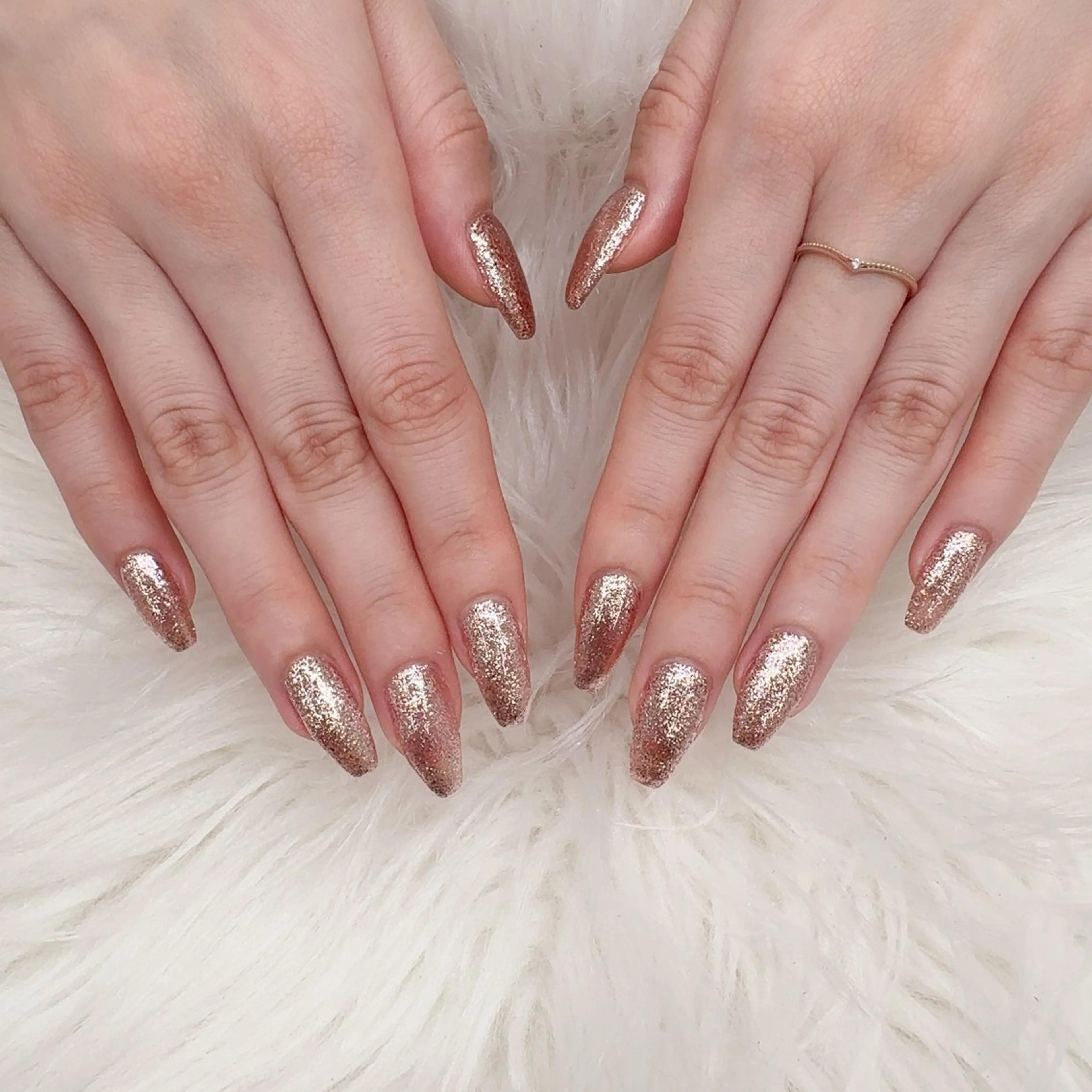 ネイル キラキラネイル ラメ(グリッター) ハンドネイル エリクサーネイル池袋 大谷のネイルデザイン