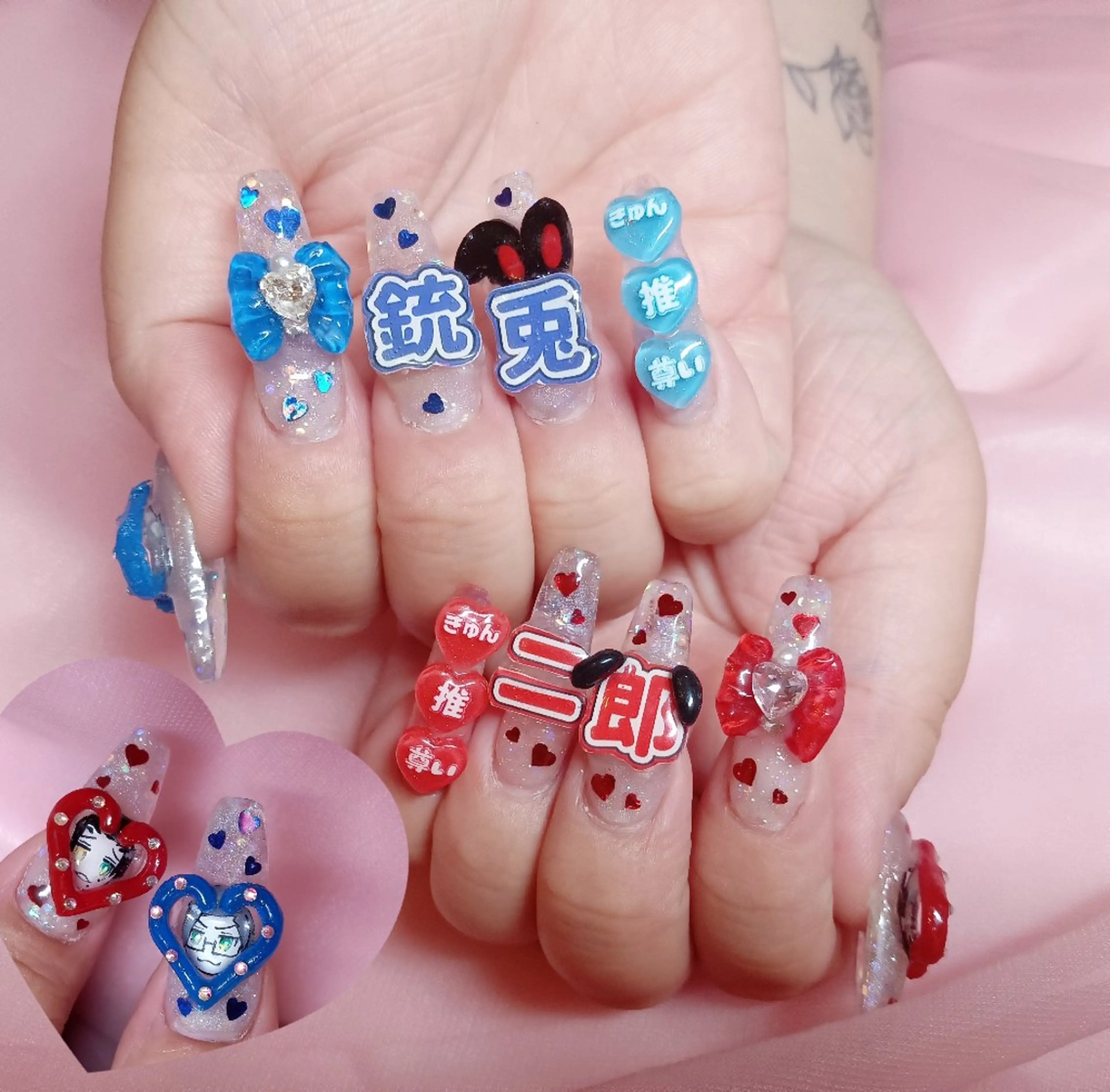 ネイル ハート スカルプネイル ハンドネイル Nail Salon macherieのネイルデザイン