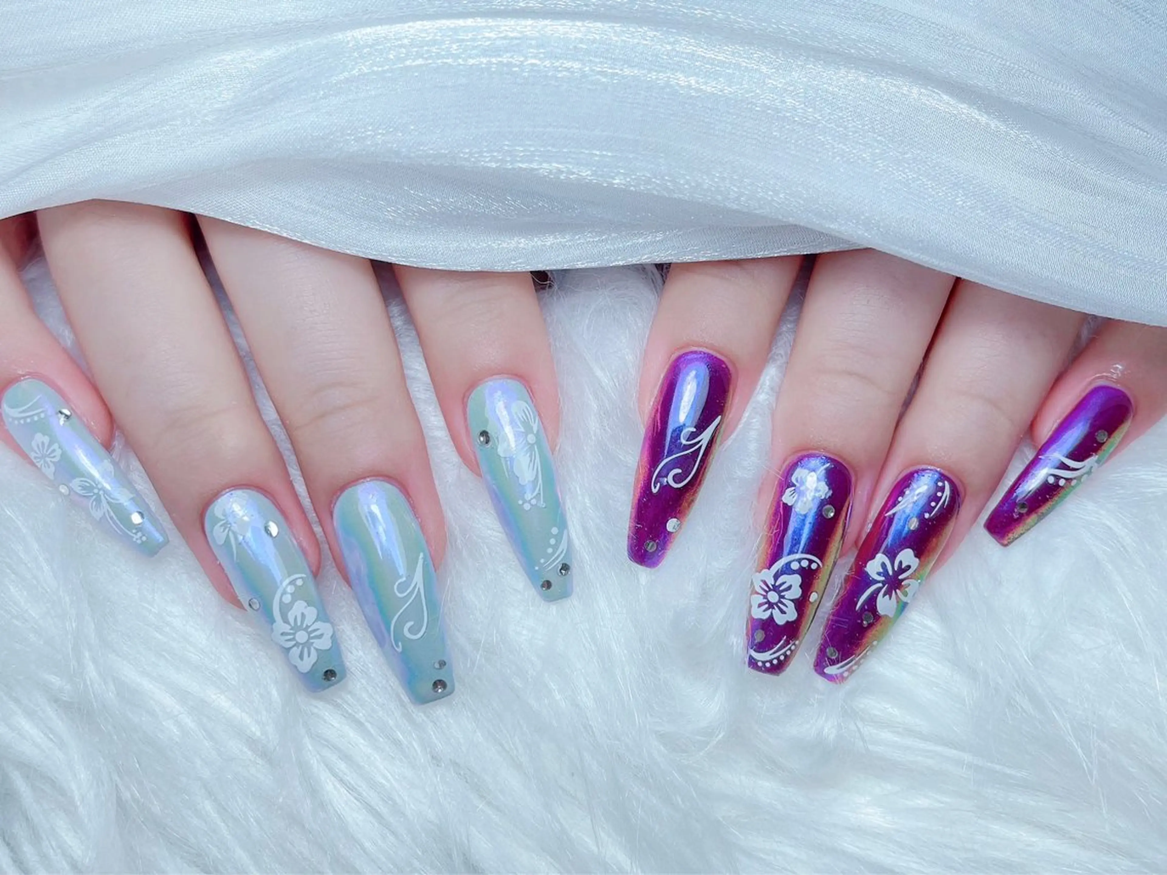 ネイル ハンドネイル M🌷nail 長さだし専門店のネイルデザイン