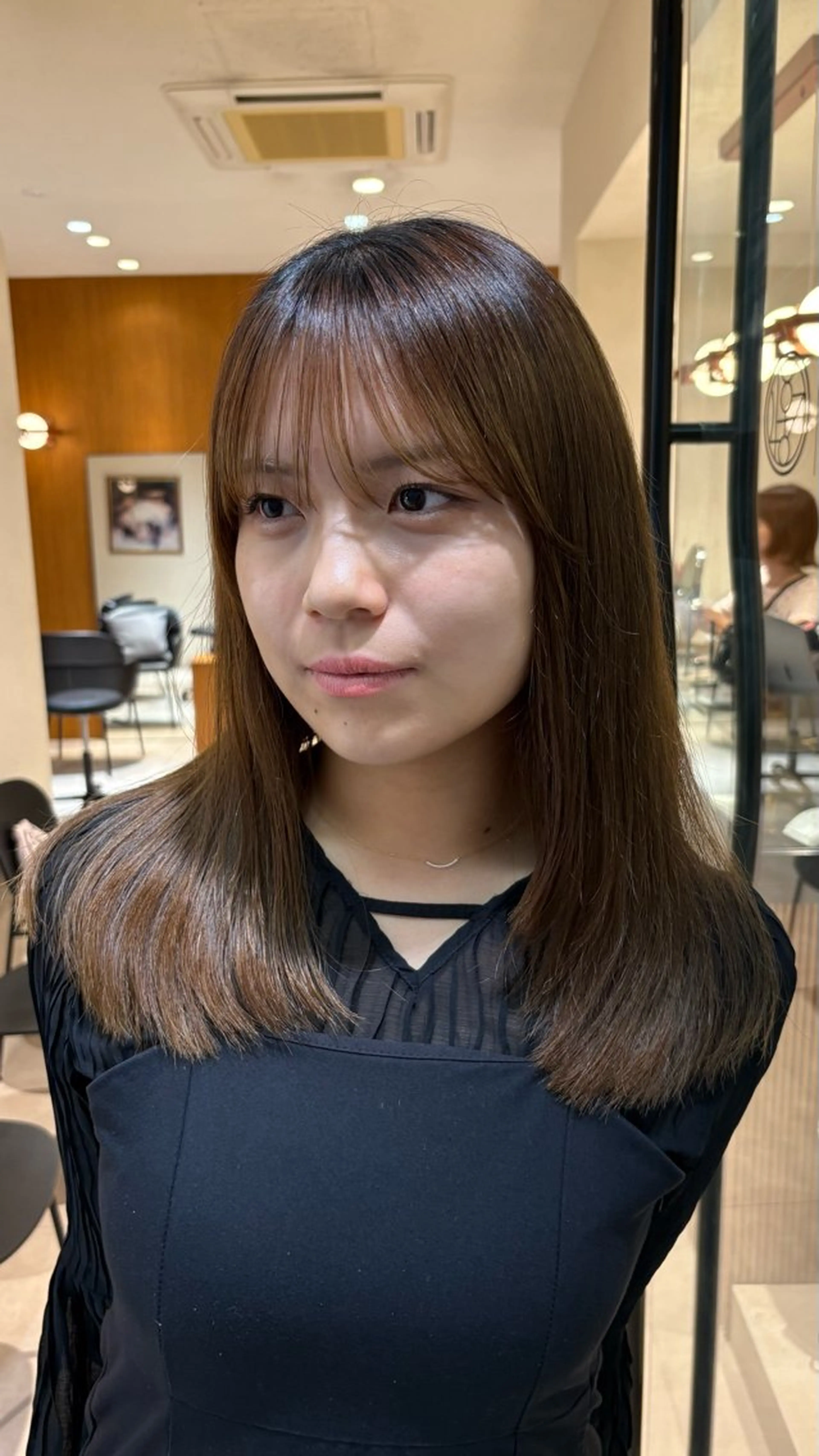 ミディアム 《無料カットモデル / perm》ナミのヘアスタイル