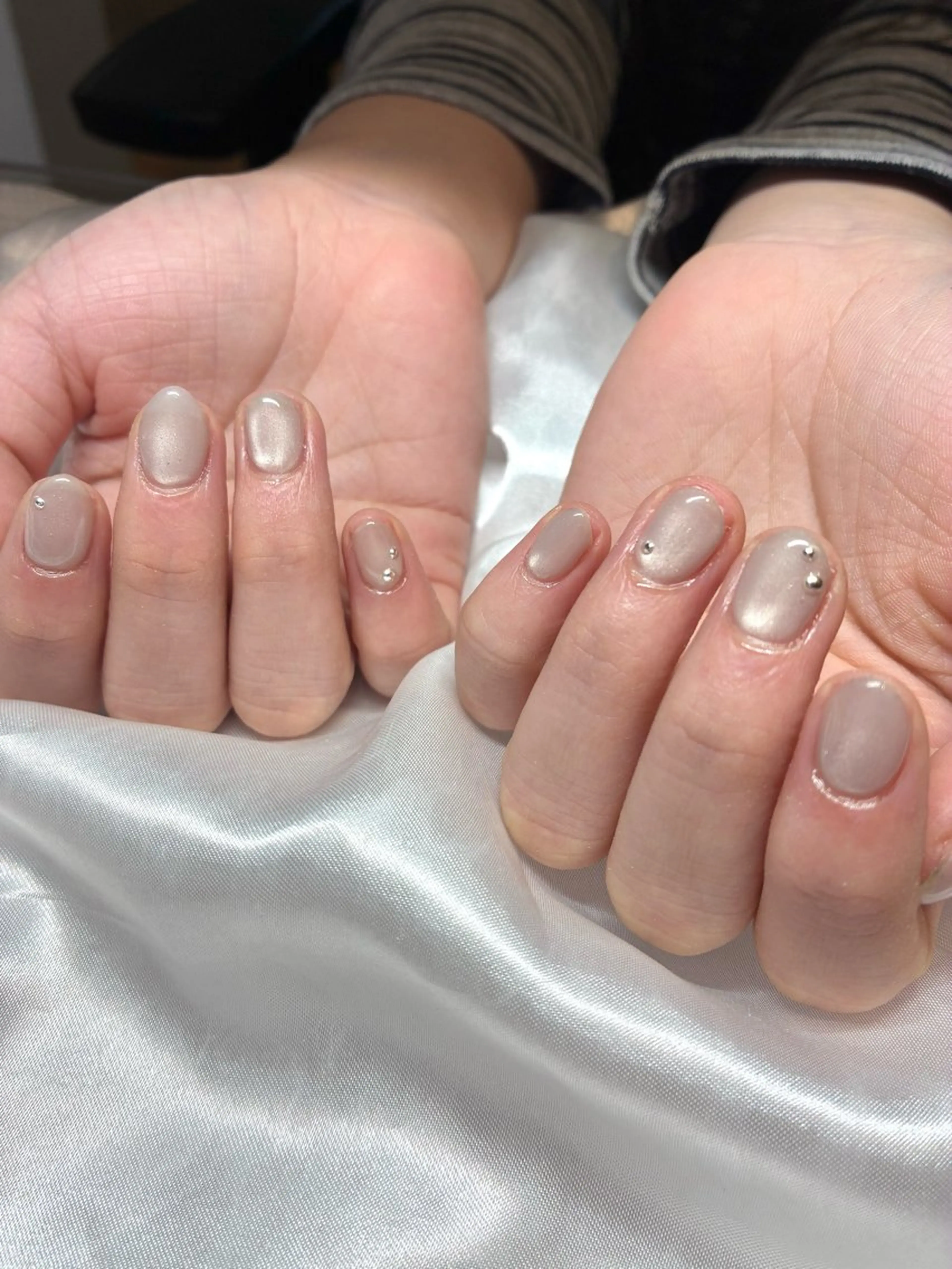 ネイル ジェルネイル マグネットネイル ハンドネイル Nail ヌシん家 AKANEのネイルデザイン