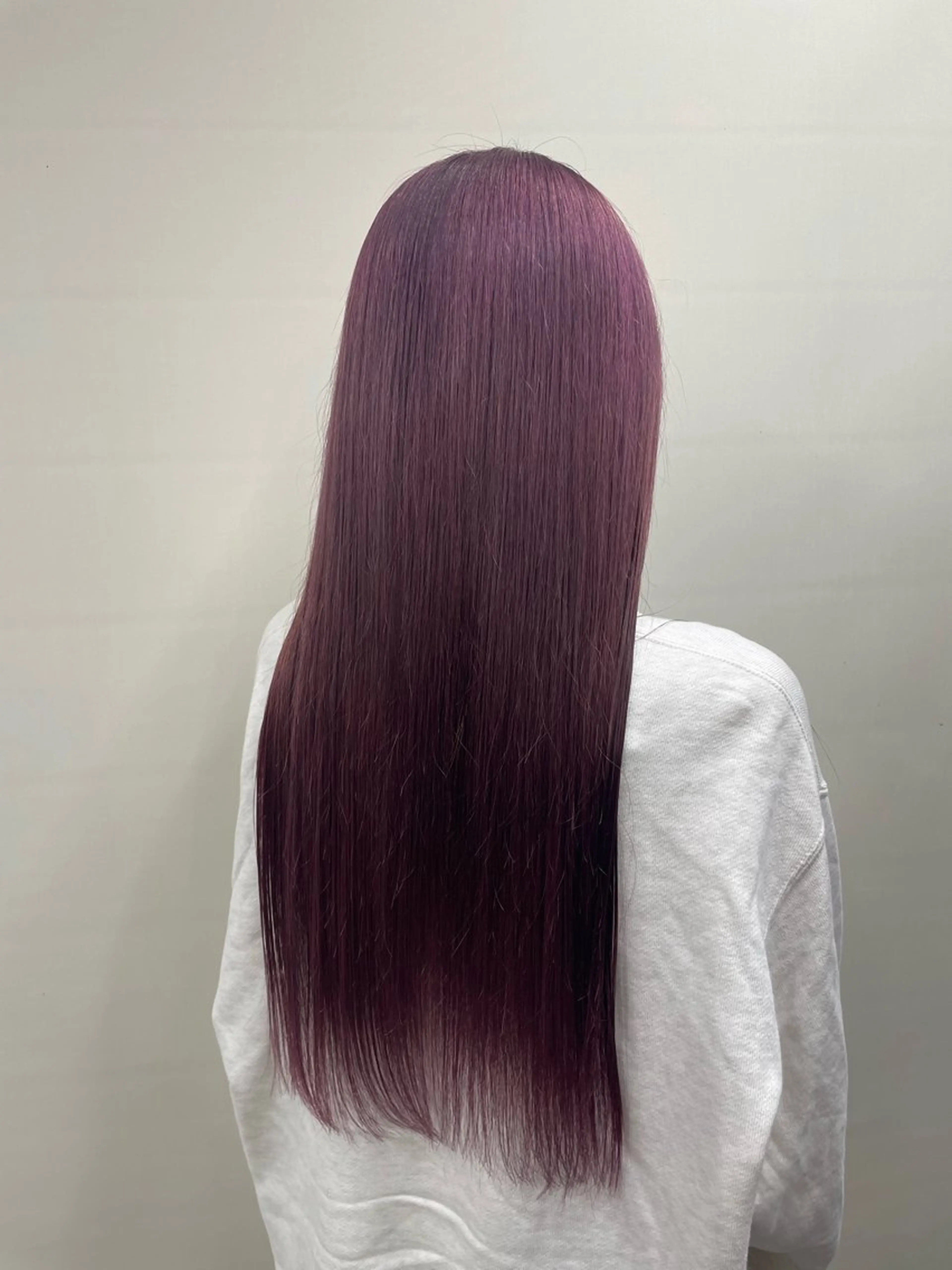 カラー ピンクカラー ヘアカラー トリートメント 手塚 由佳のヘアスタイル