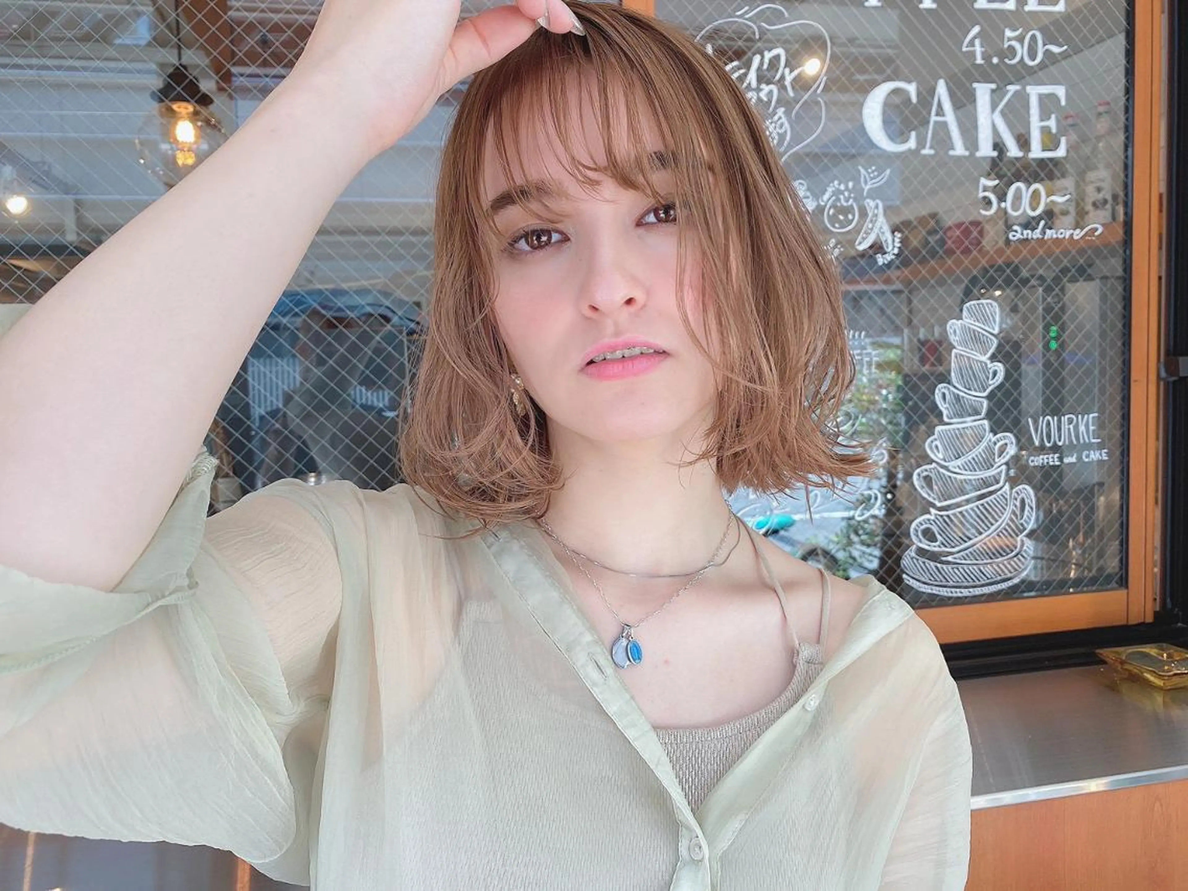 🎵【イルミナカラー】ブリーチなしのスーパー透明感🌈小顔カット➕透明感モテカラー➕トリートメントの写真