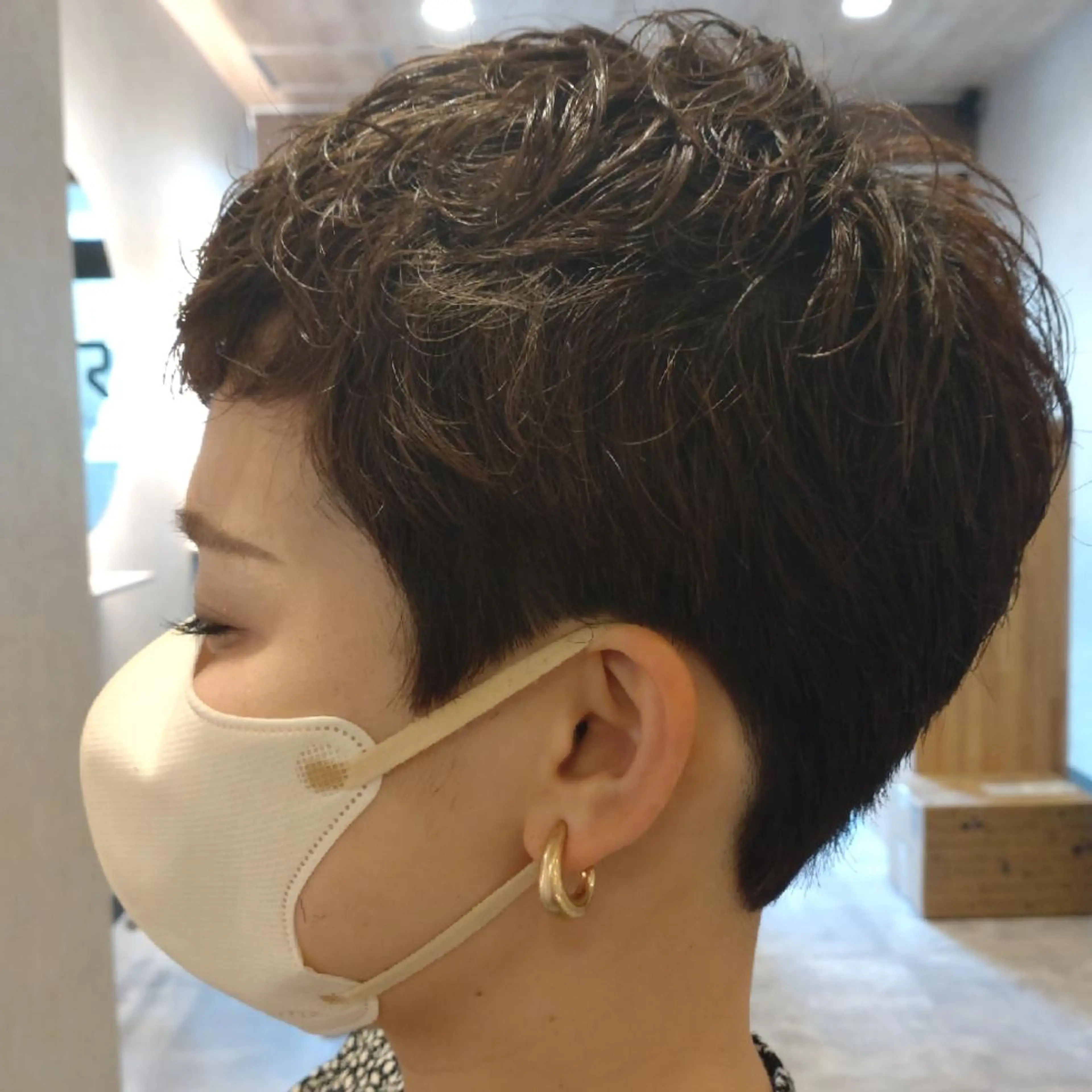 ショート パーマ GR 髪質改善トリートメント×ヘッドスパ【ジーアール】所属・🌺中村🌺毎日楽し くなる髪をご提案✨のヘアスタイル