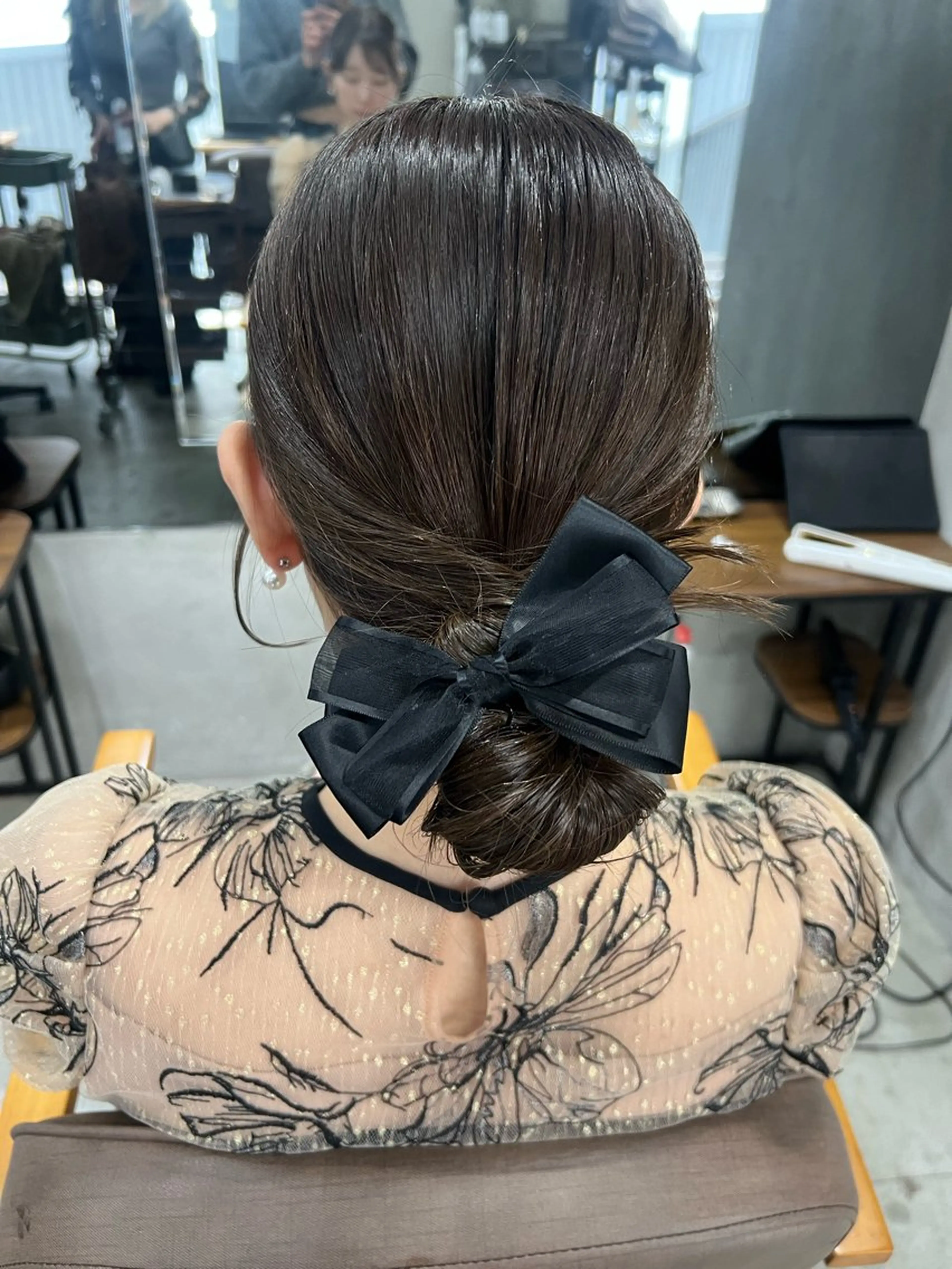 ロング ヘアセット maya レイヤーカットのヘアスタイル