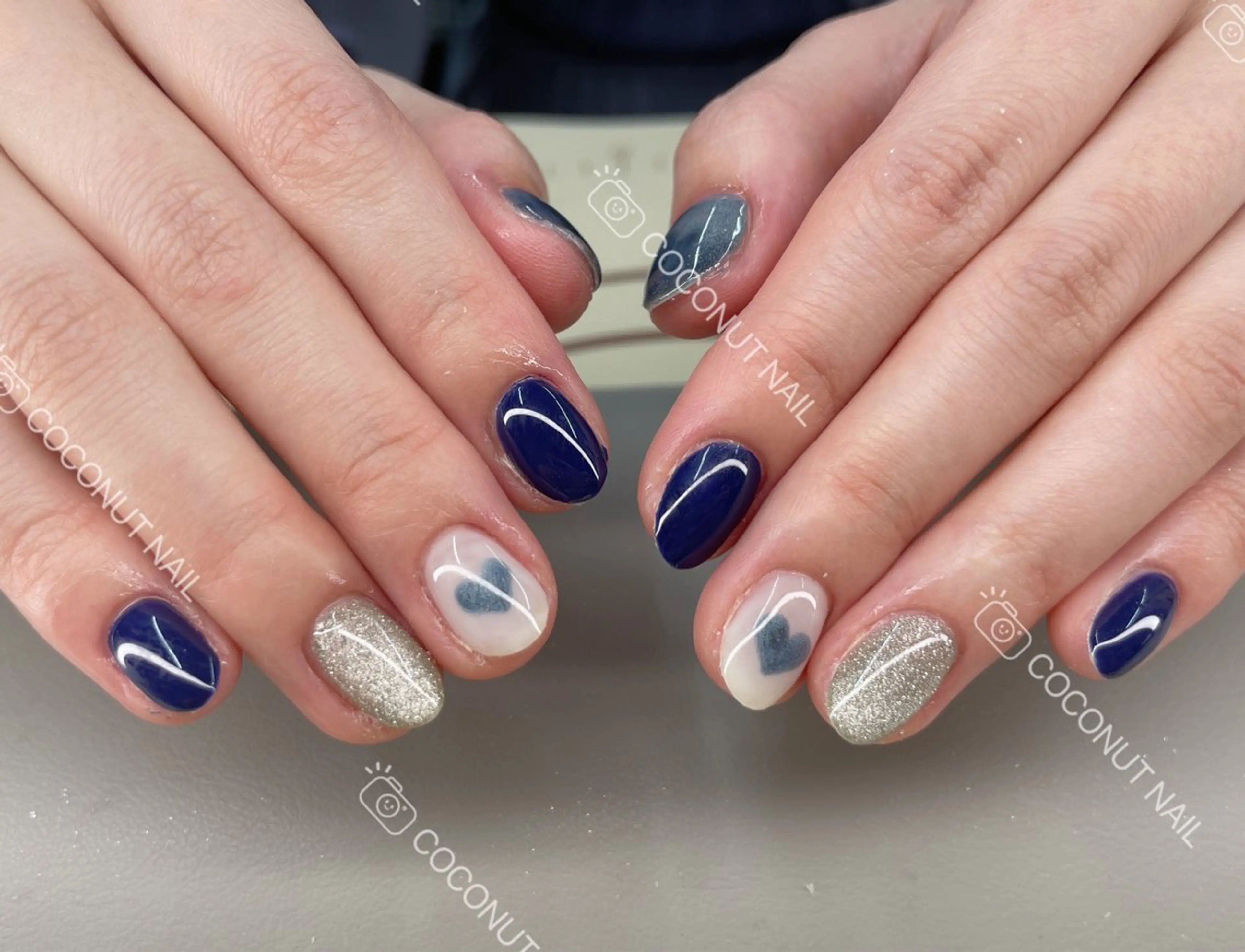 ネイル ハンドネイル 神田 ココナッツのネイルデザイン