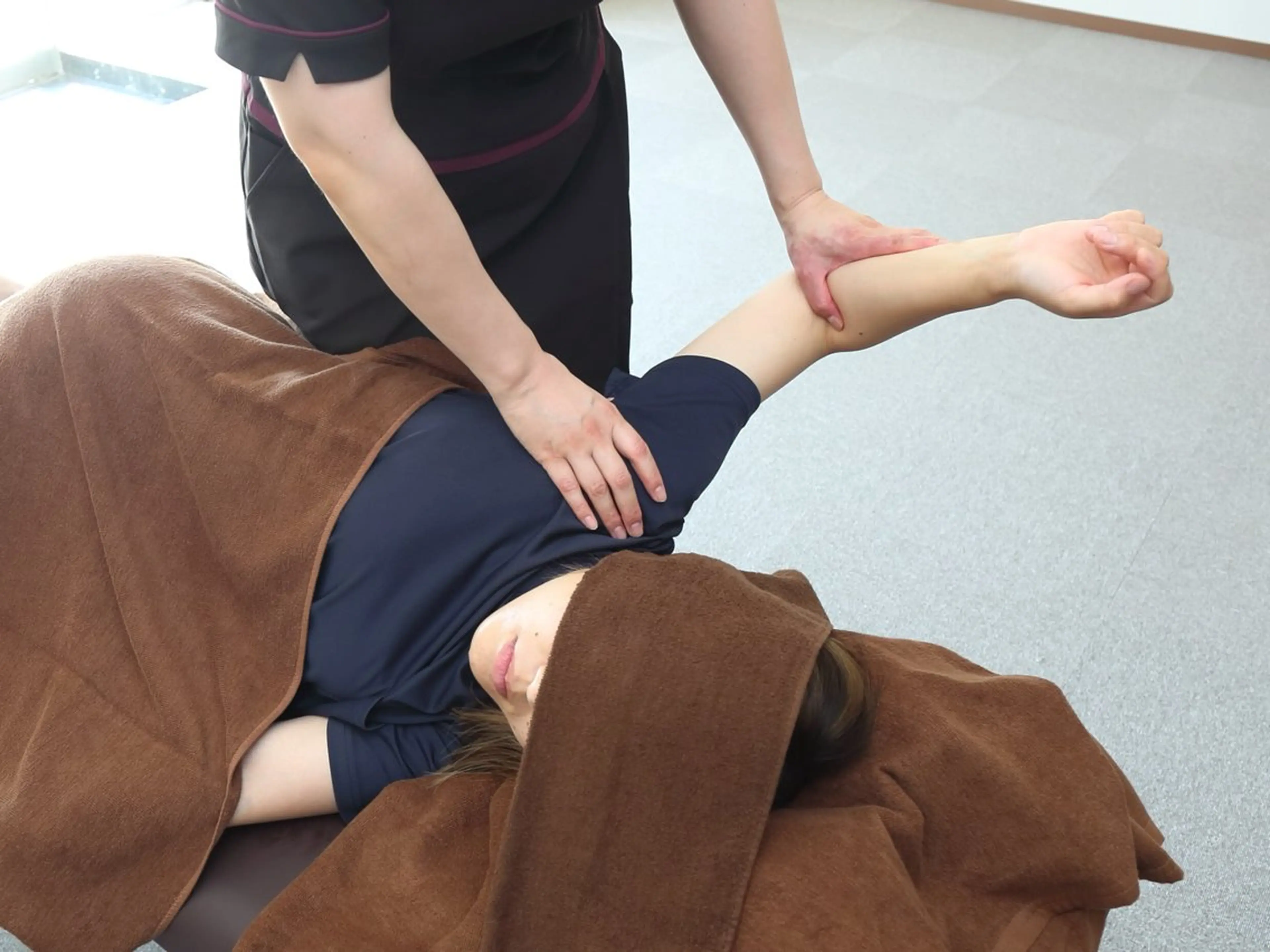 上半身ストレッチ20分の写真