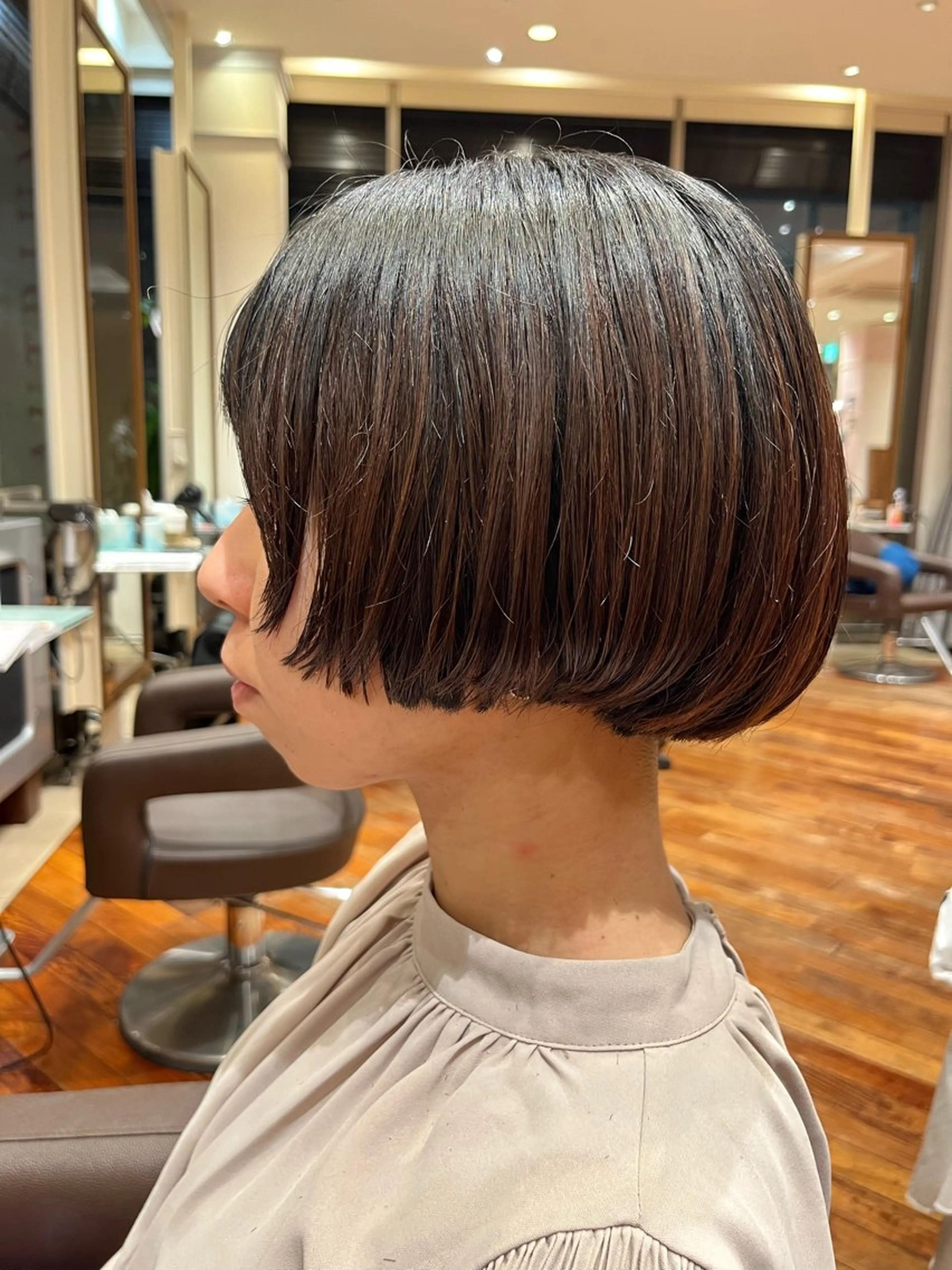 ショート ボブ ｼｮｰﾄｶｯﾄ 梅田 山下　すみれのヘアスタイル