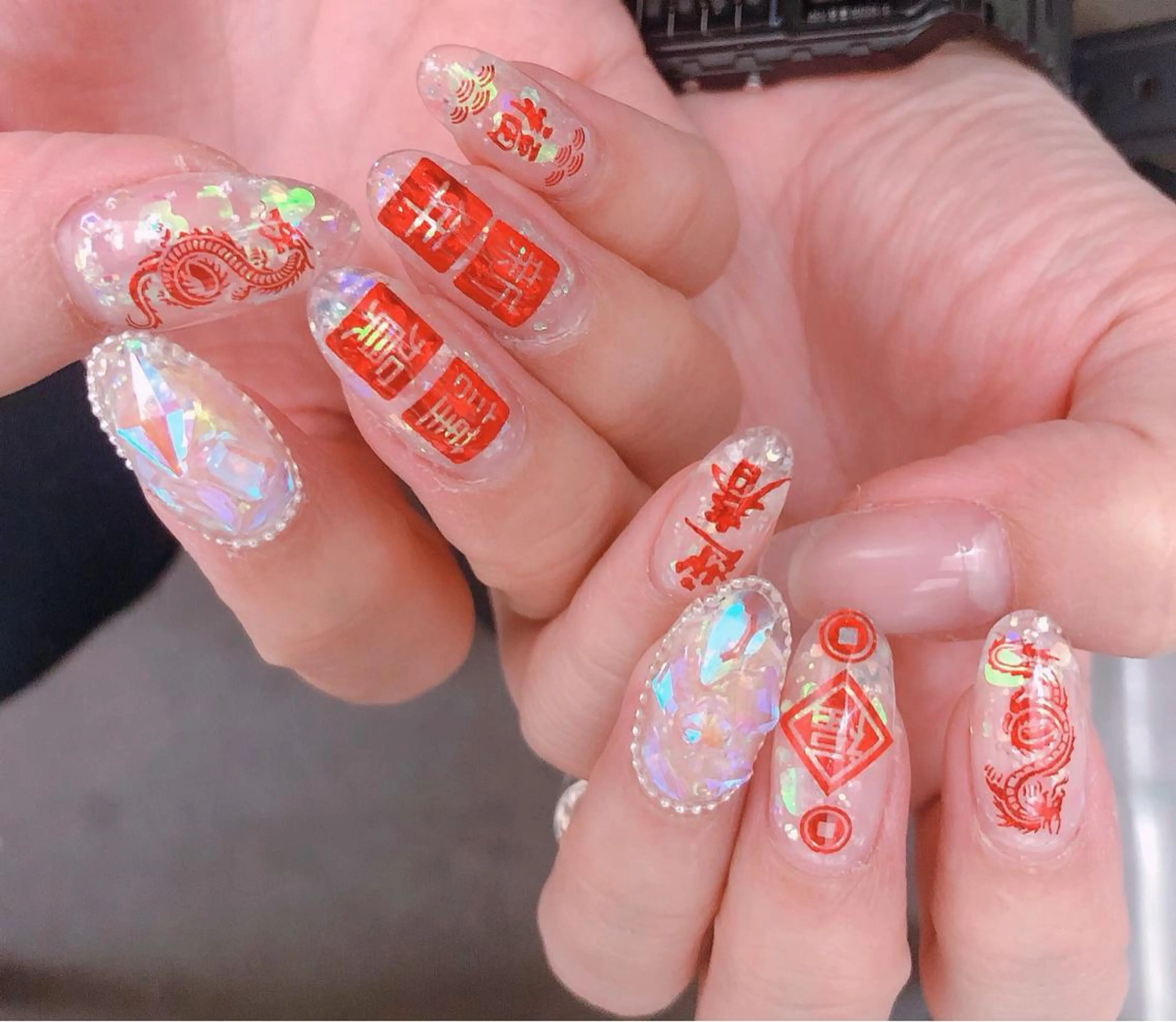 ネイル ストーンネイル ハンドネイル フットネイル ナナイチゼロ I.Naoのネイルデザイン