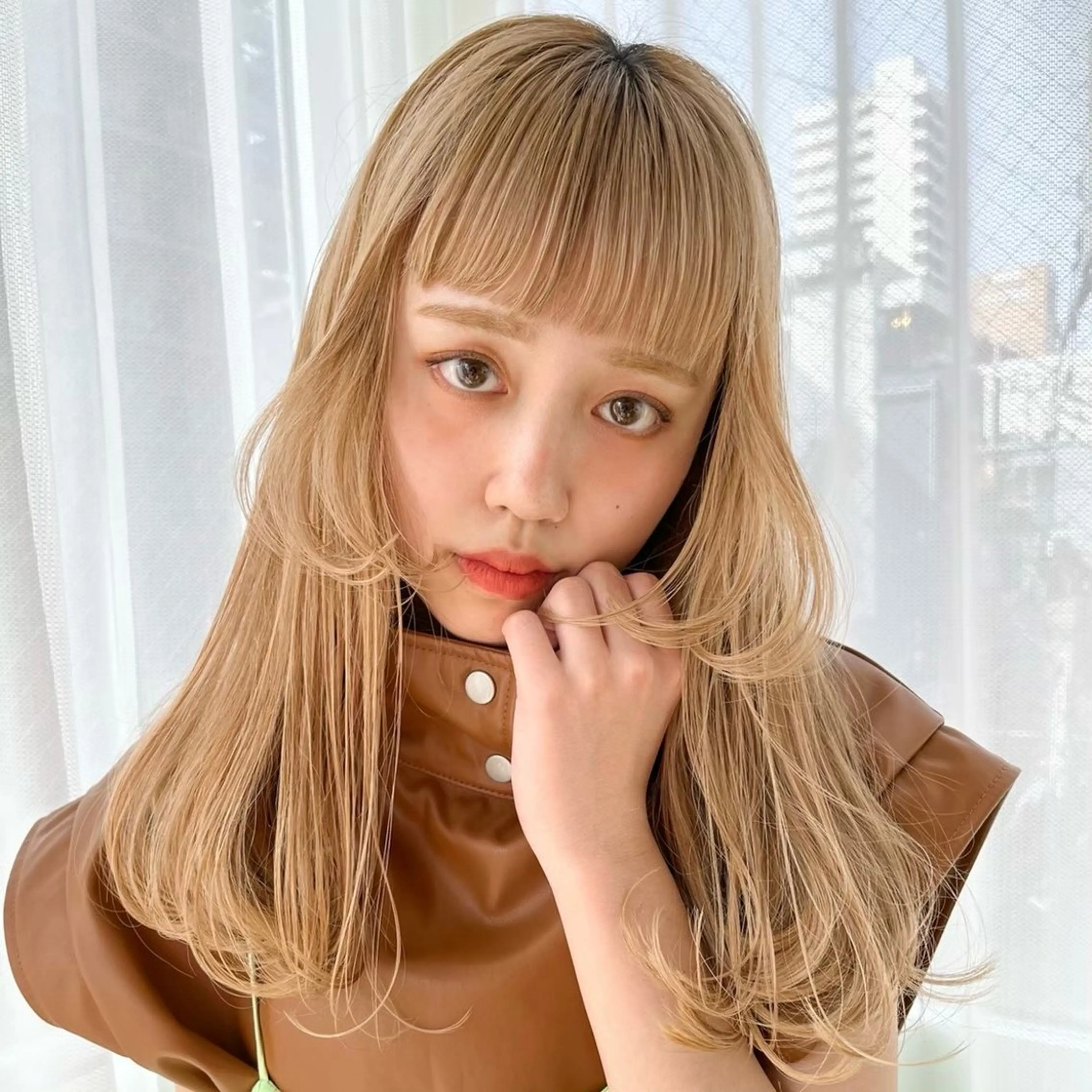 ロング カット ヘアカラー トリートメント 小森 祐希のヘアスタイル