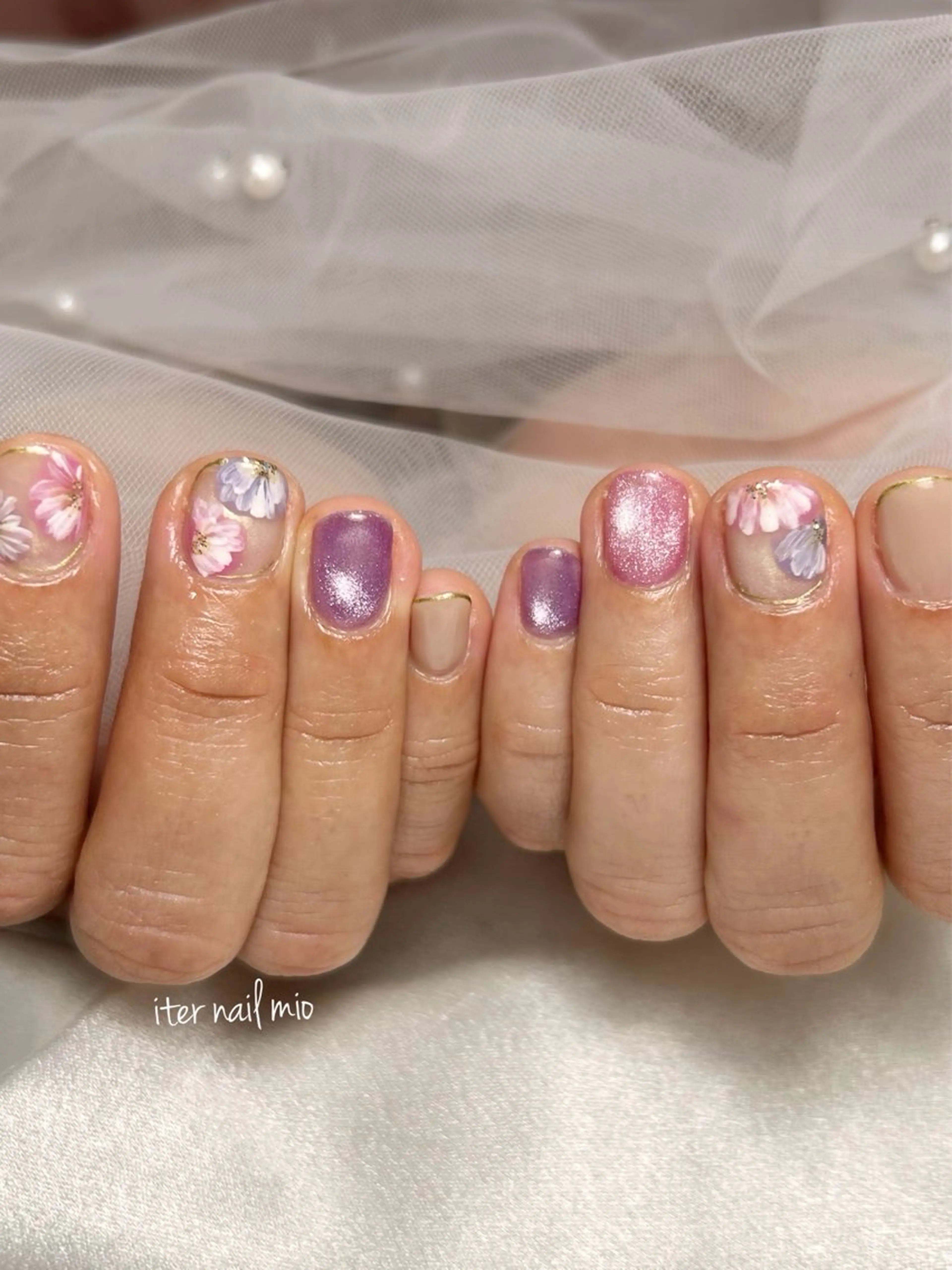 ネイル シンプルネイル ハンドネイル ITER mioのネイルデザイン