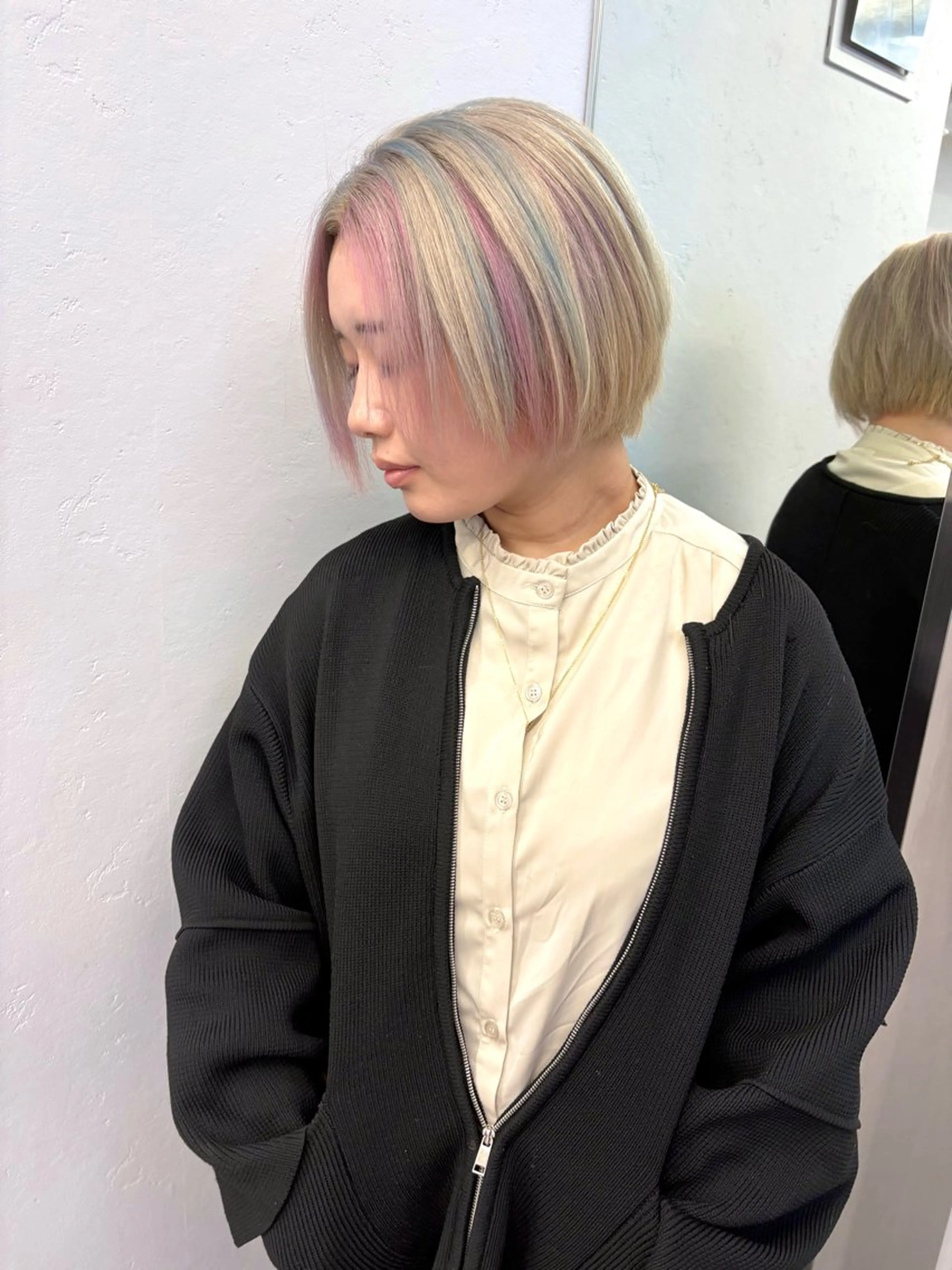 ショート カラー ヘアカラー ukyo/透明感 カラー/ハイライトのヘアスタイル