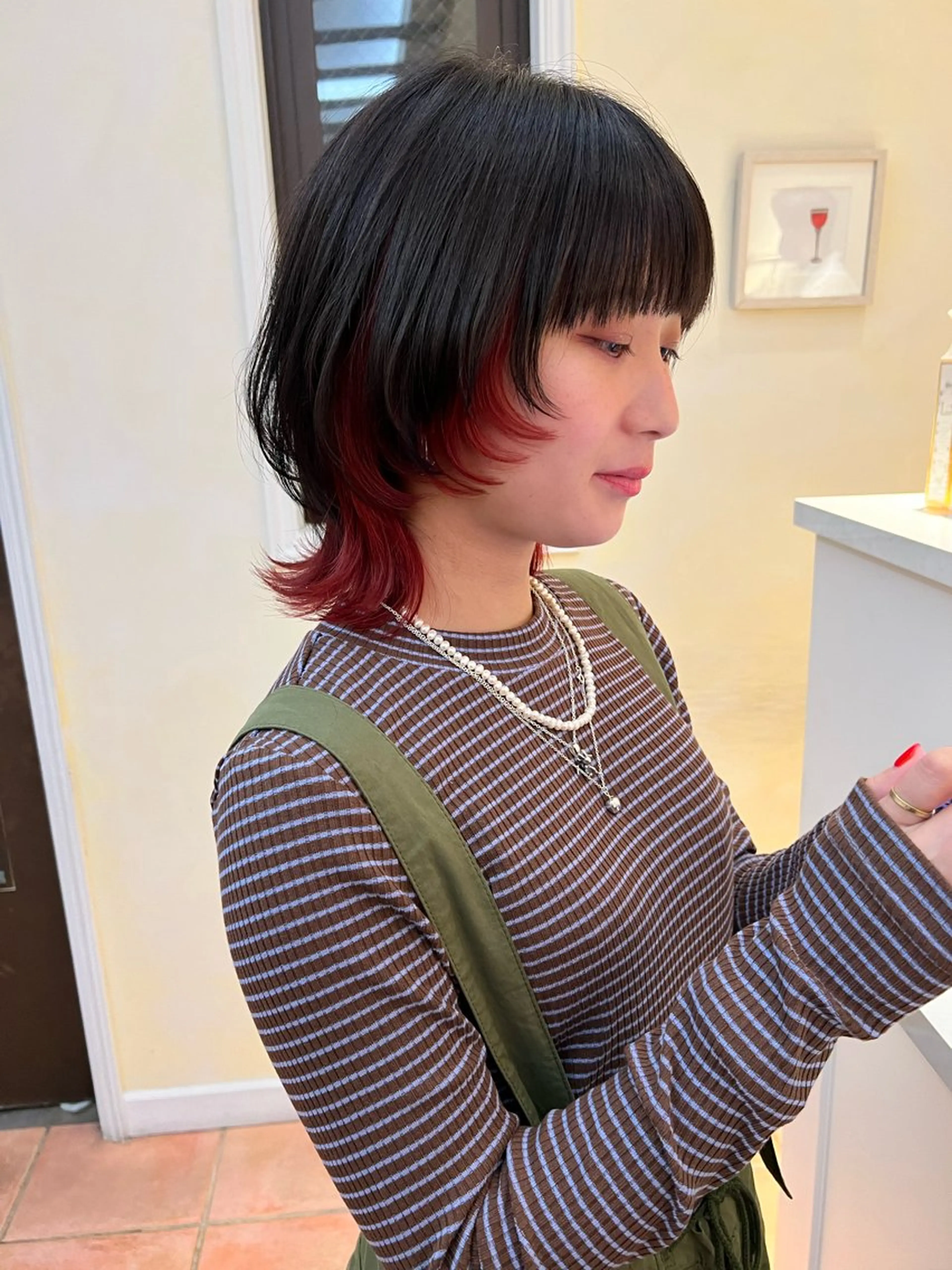 ミディアム 高橋 一矢のヘアスタイル