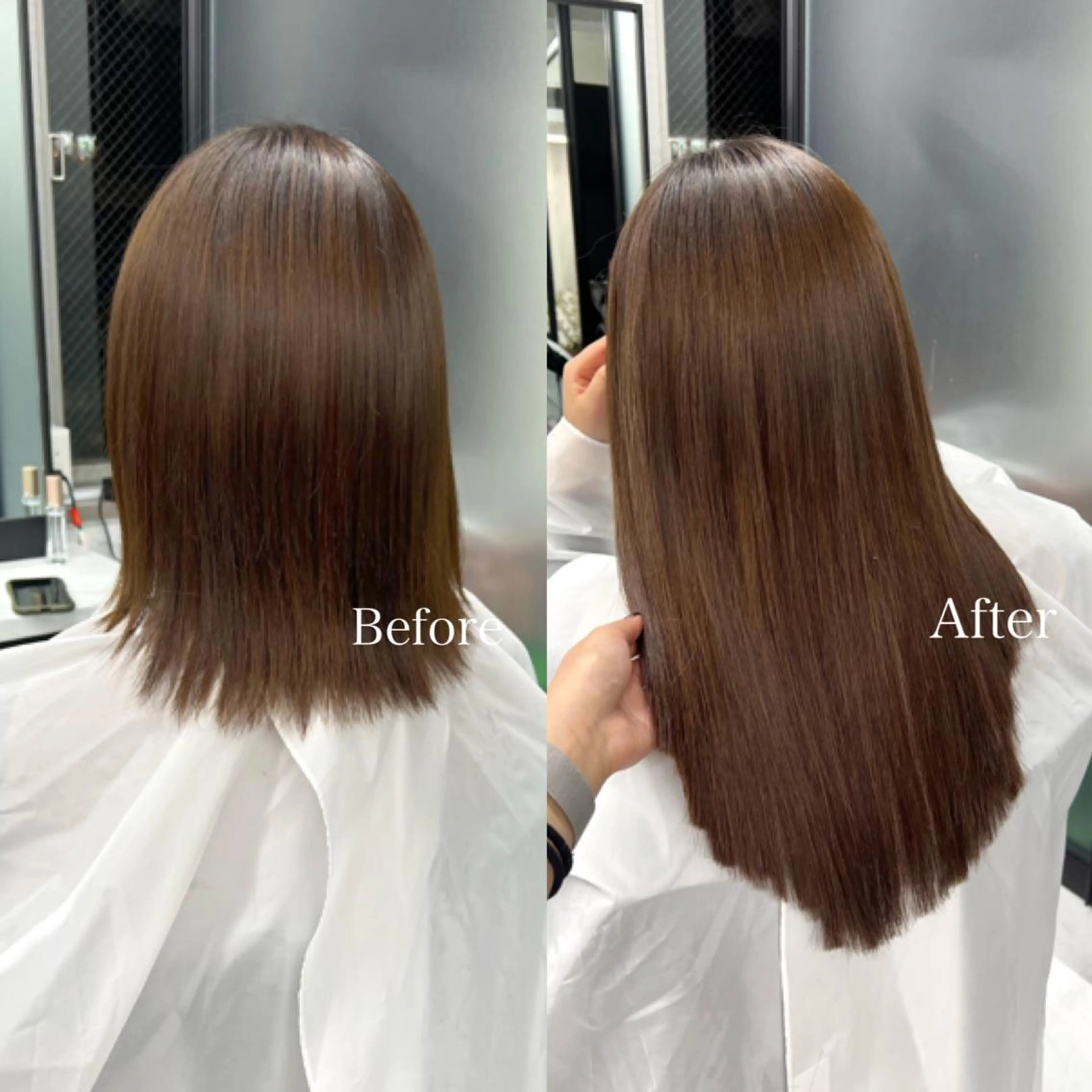 ロング シールエクステ エクステ エクステ シールエクステ特化 ハイトーン、NANAのヘアスタイル