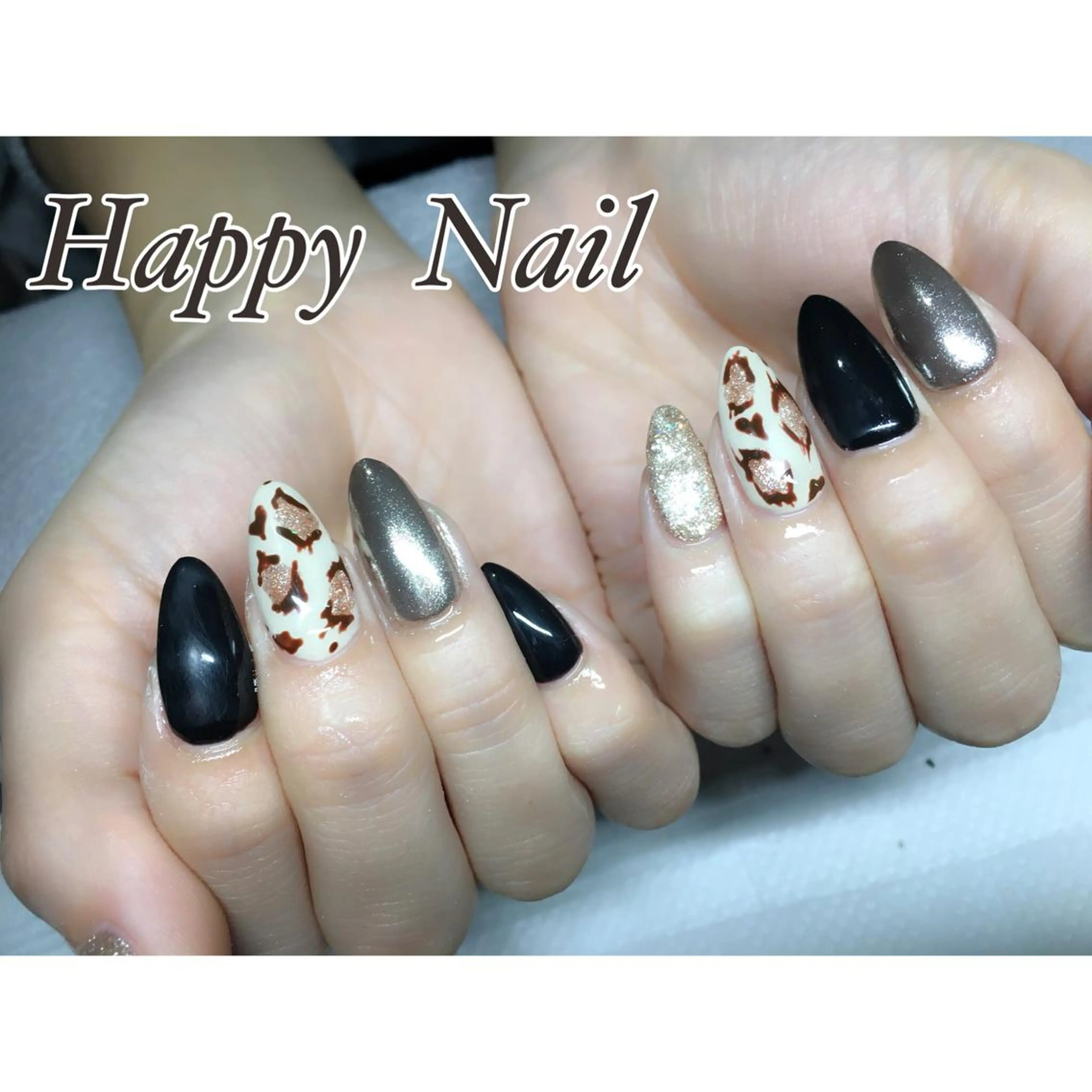 ネイル アートネイル ミラーネイル Happy Nailのネイルデザイン