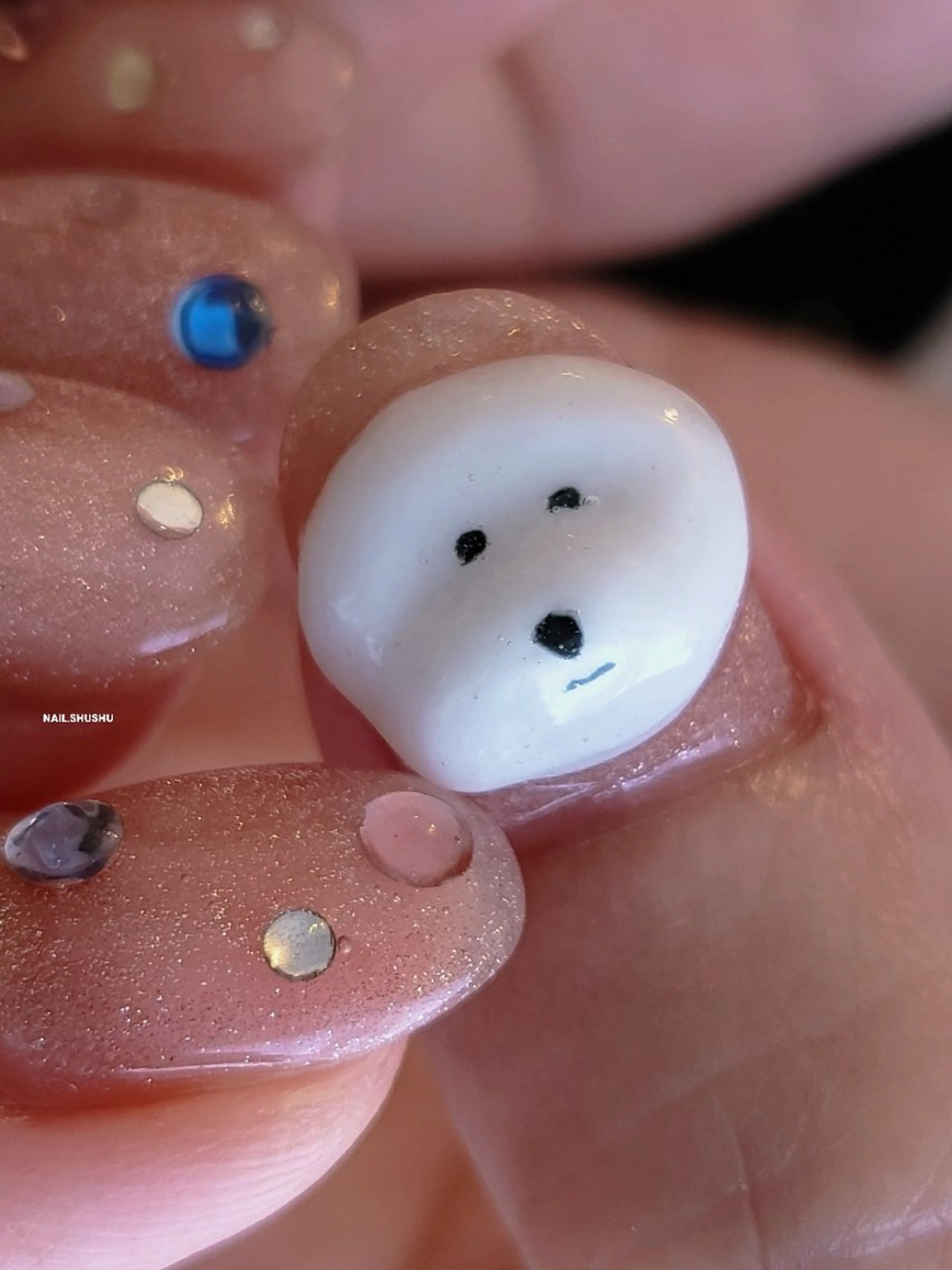 ネイル ハンドネイル 3dパーツ/流行り 👧shushu❤️のネイルデザイン
