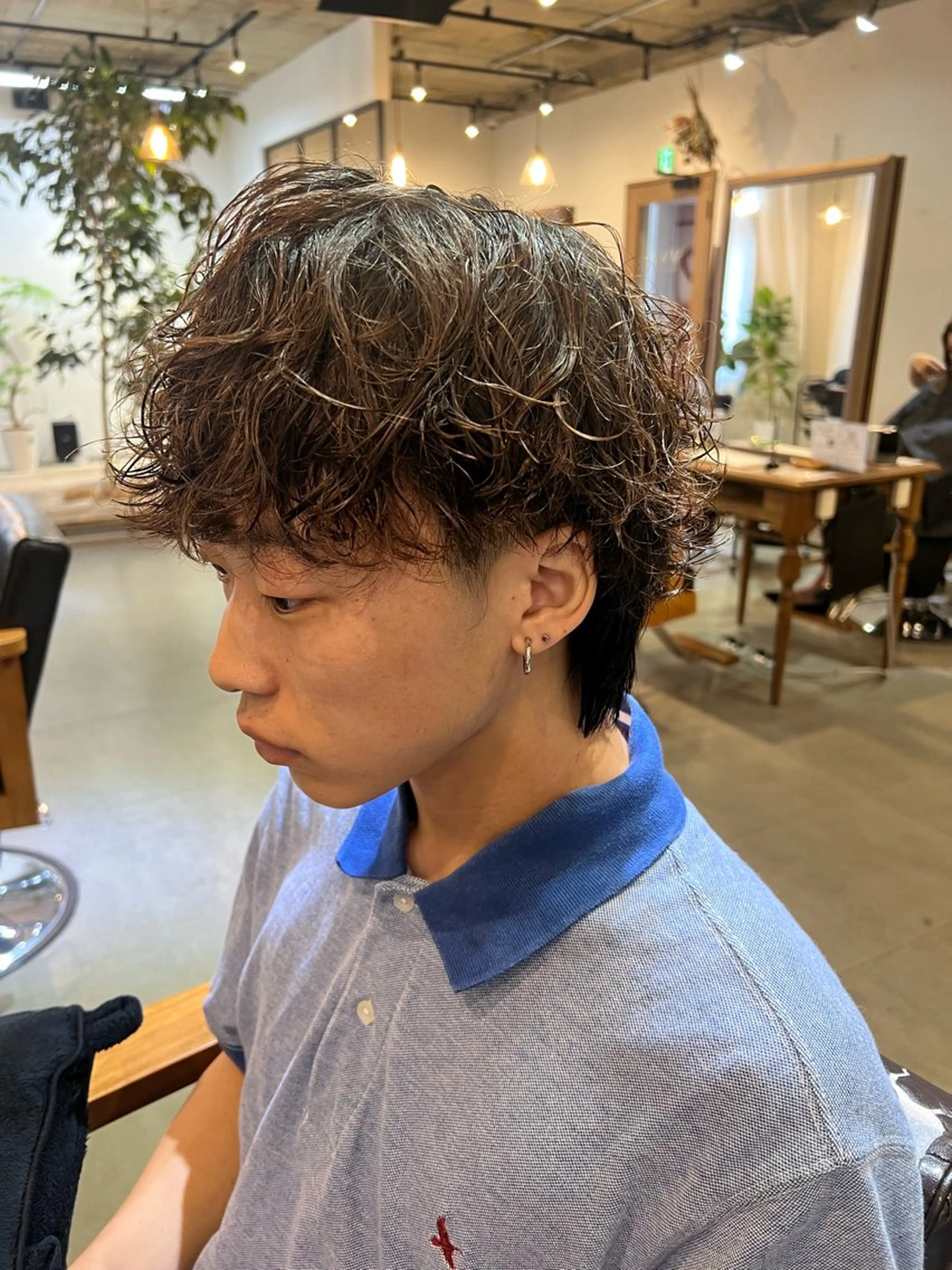 パーマ メンズ カット パーマ トリートメント 中井 一葉のヘアスタイル