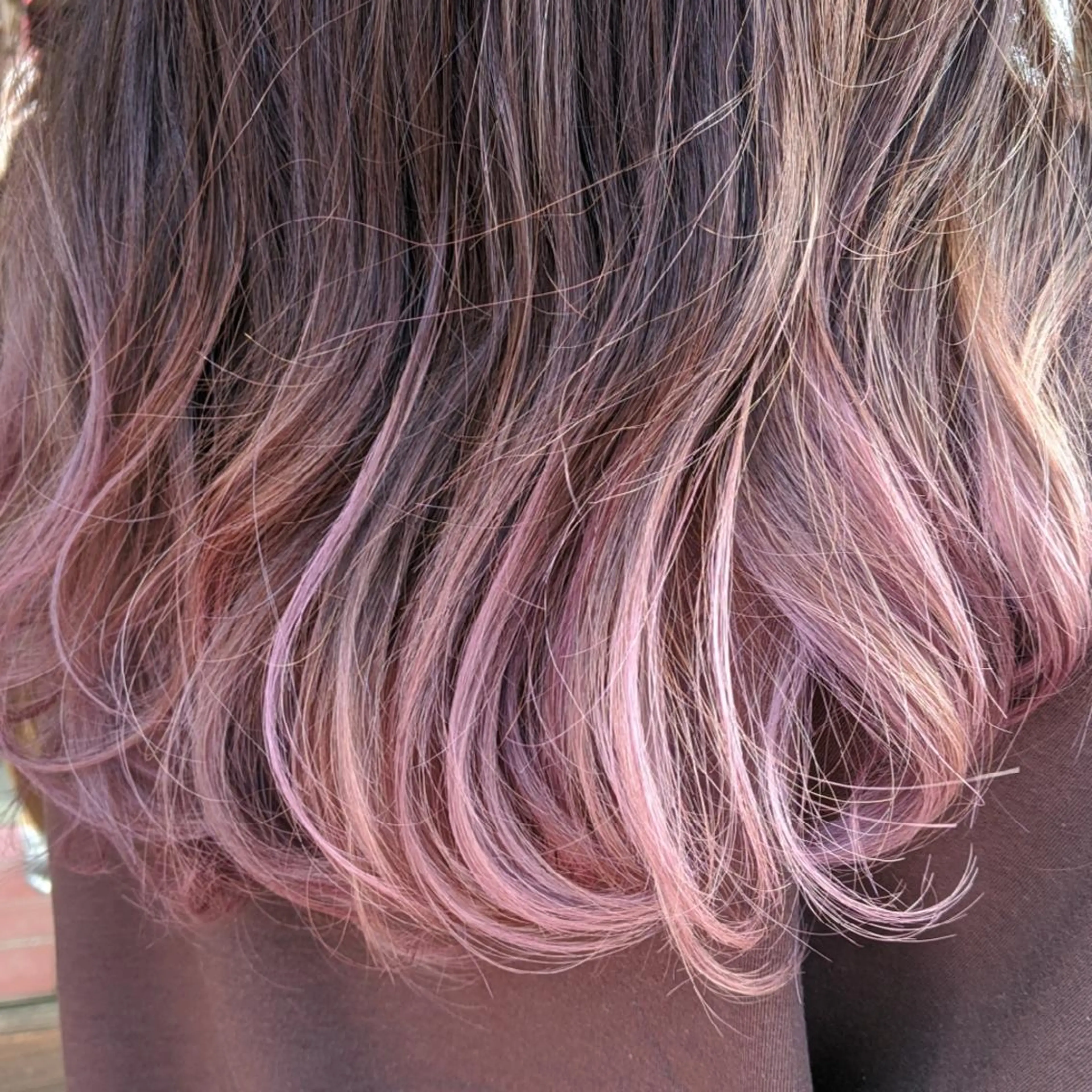 カラー ブリーチ グラデーションカラー ピンクカラー 髪質改善&白髪ぼかし カラー♡店長みやけ♡のヘアスタイル