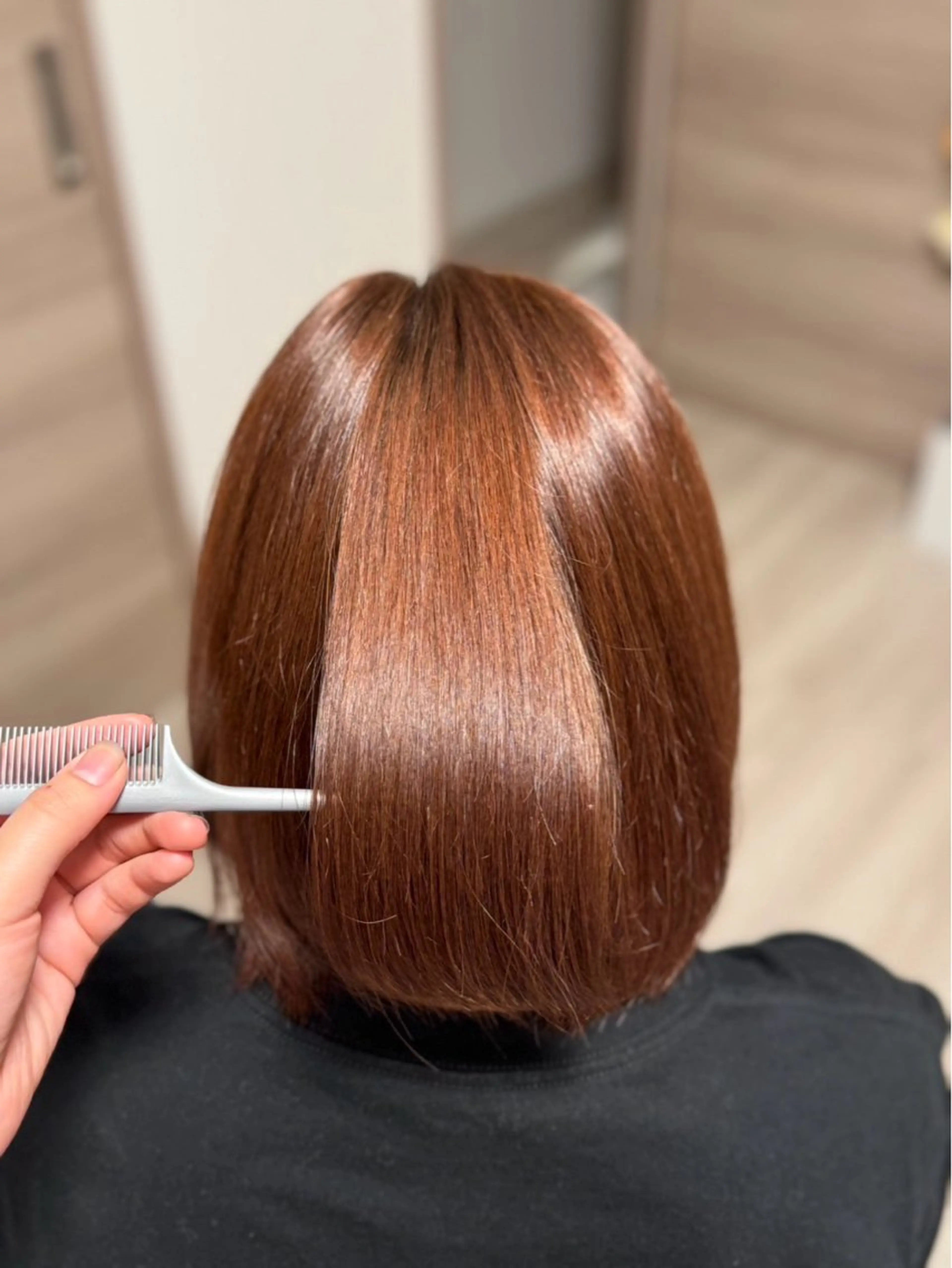 カラー 縮毛モデル募集中 祝迫愛艶のヘアスタイル