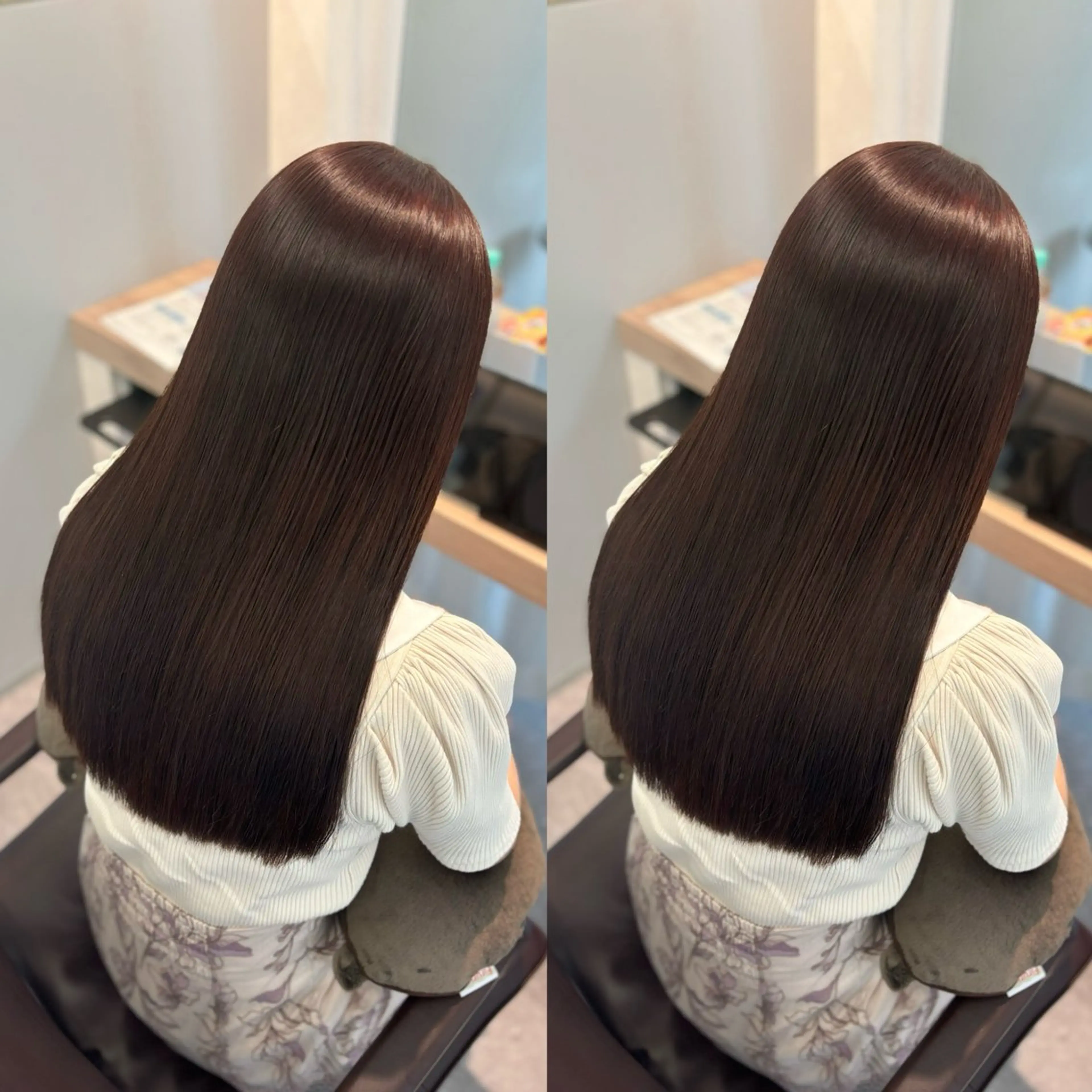 ロング カラー ブラウンカラー ピンクカラー ピンクブラウン カット ヘアカラー トリートメント 髪質改善🫧ベージュ 椙山 響のヘアスタイル