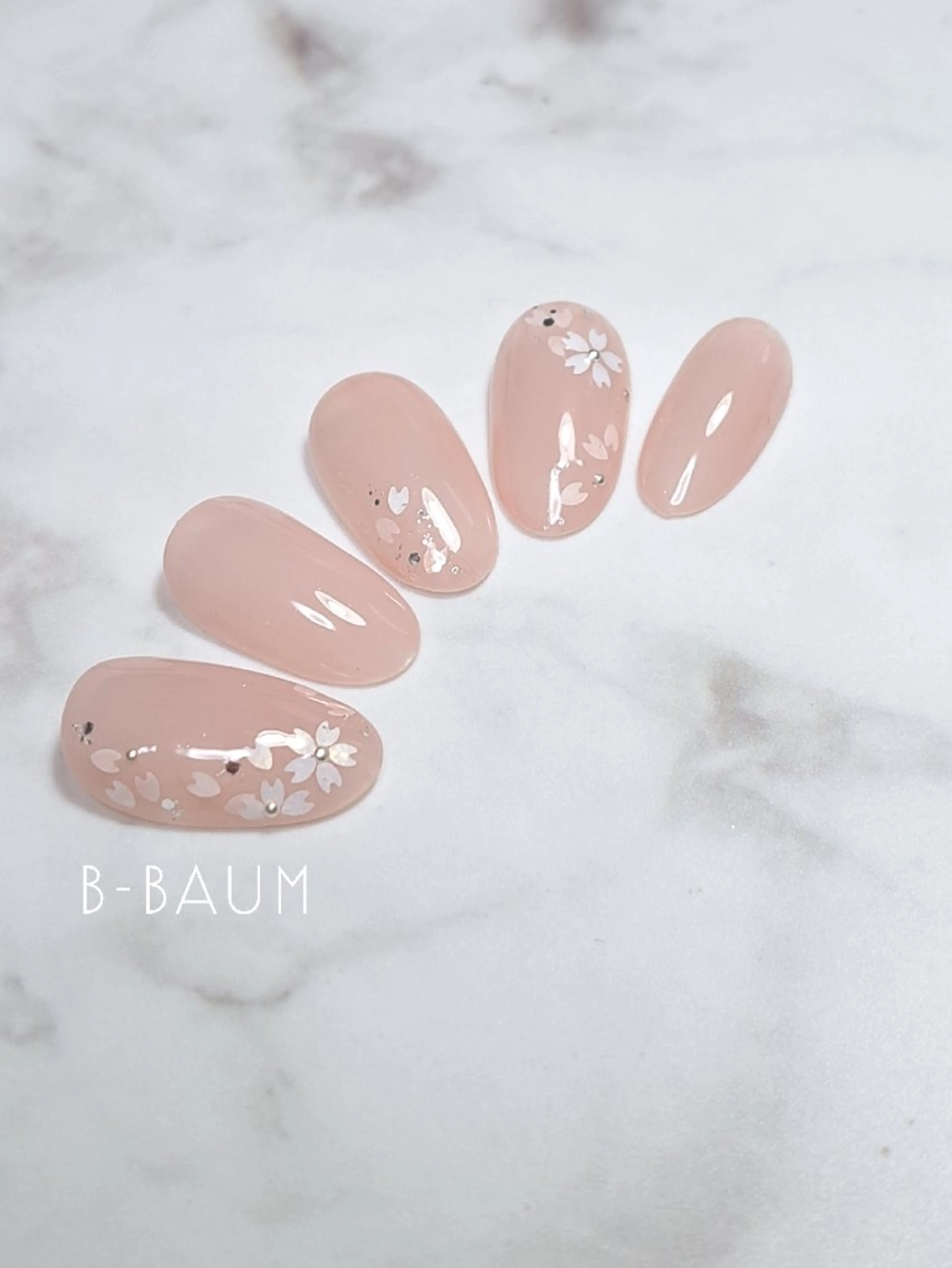 ネイル 桜ネイル 春ネイル B-BAUM  nailsalon のネイルデザイン
