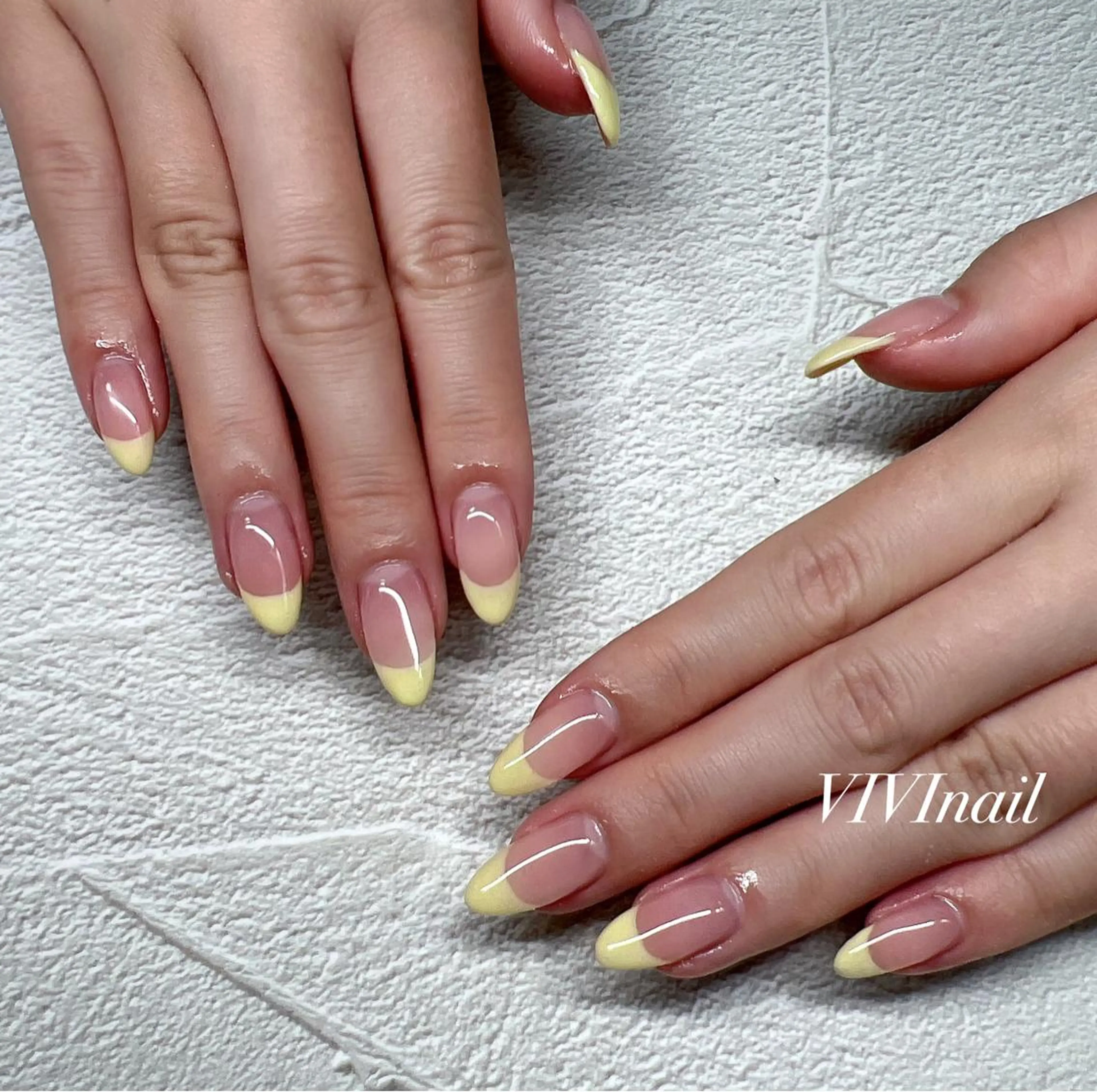 ネイル フレンチネイル パステルネイル シンプルネイル ハンドネイル vivi nailのネイルデザイン