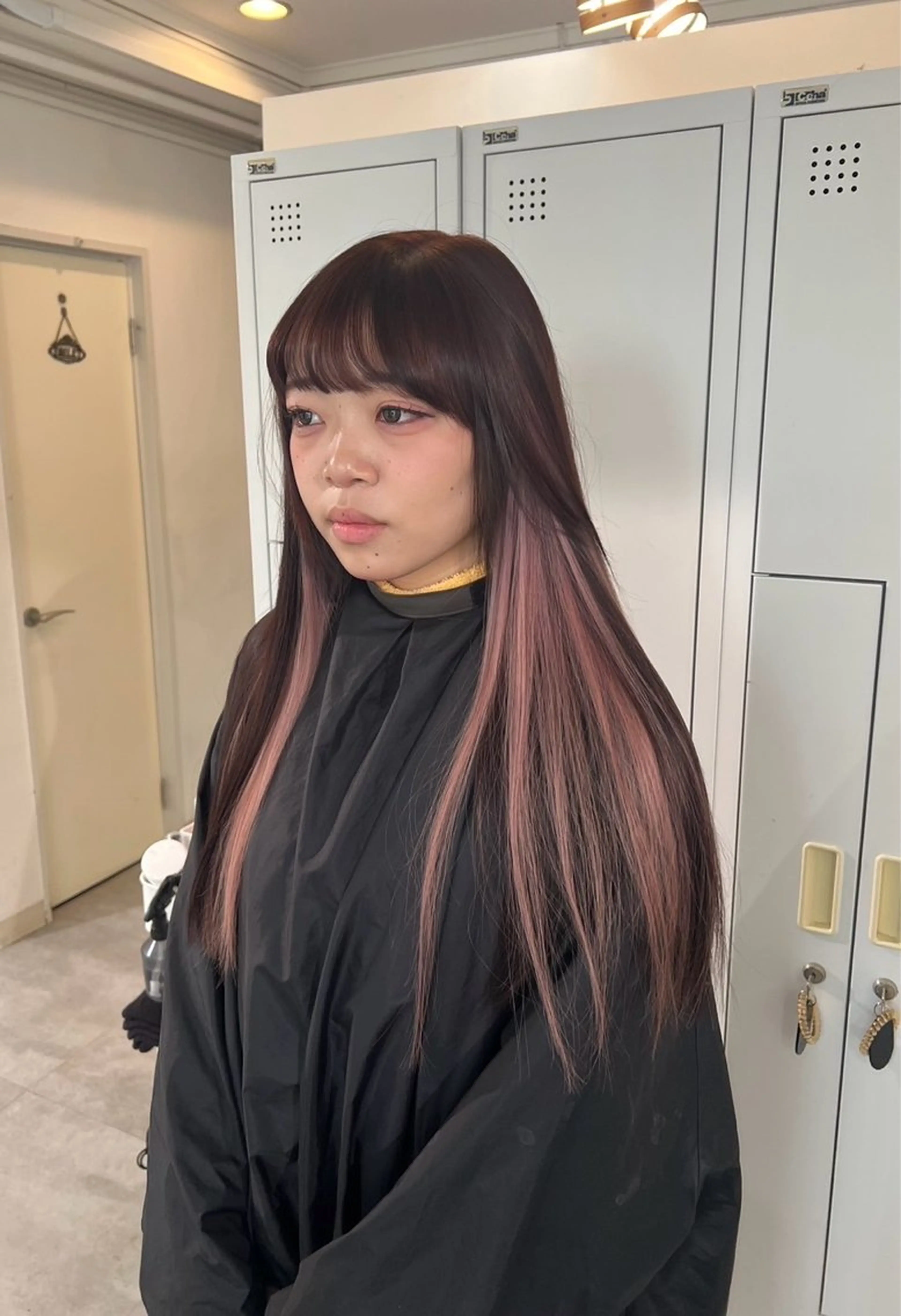 ロング カラー ベージュカラー インナーカラー ピンクカラー ピンクベージュ ヘアカラー トリートメント ROBIN所属・指名数No.1 /NAOYAのヘアスタイル