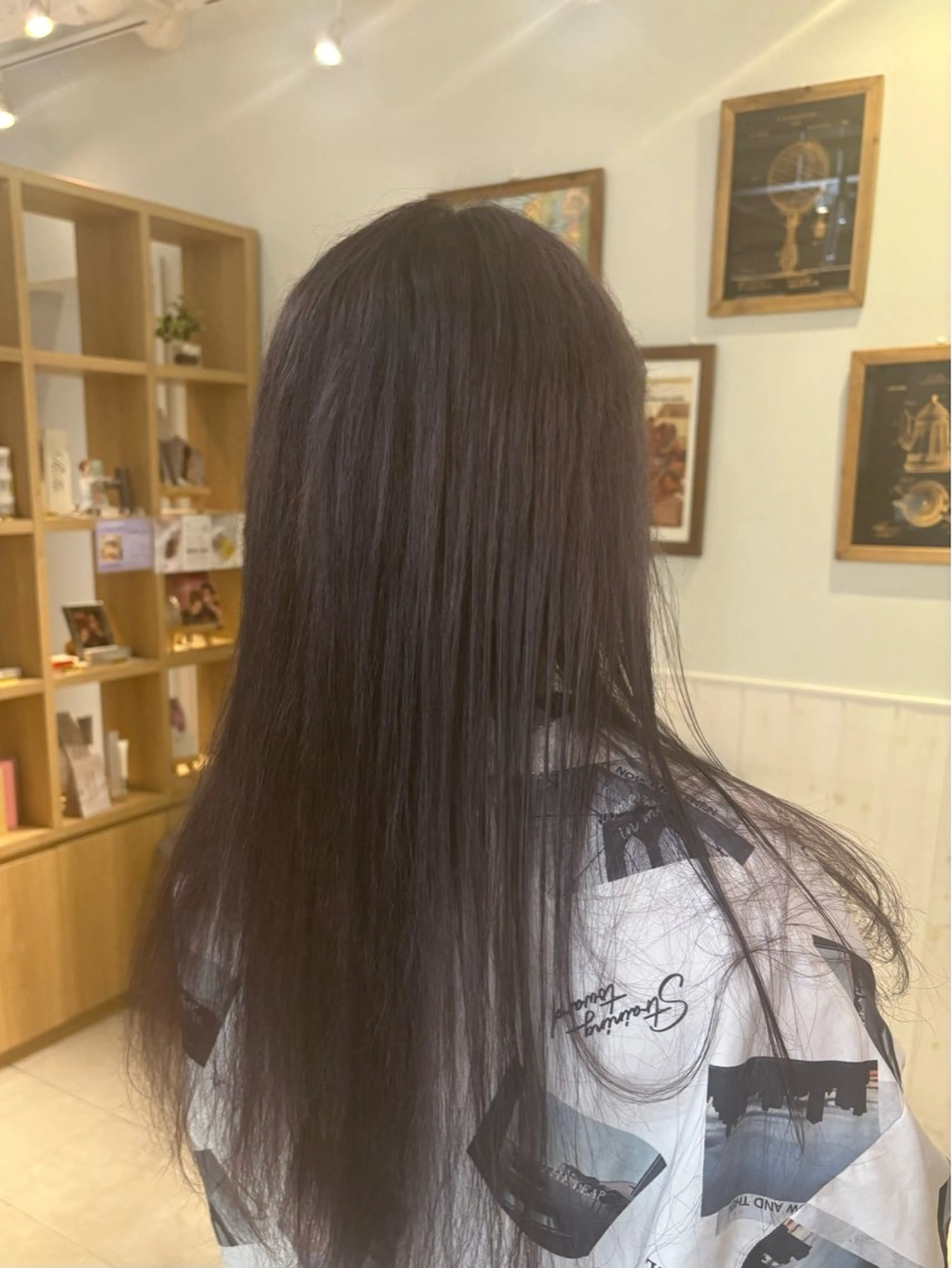 ロング ヘアカラー ヘッドスパ Reve /マキノのヘアスタイル