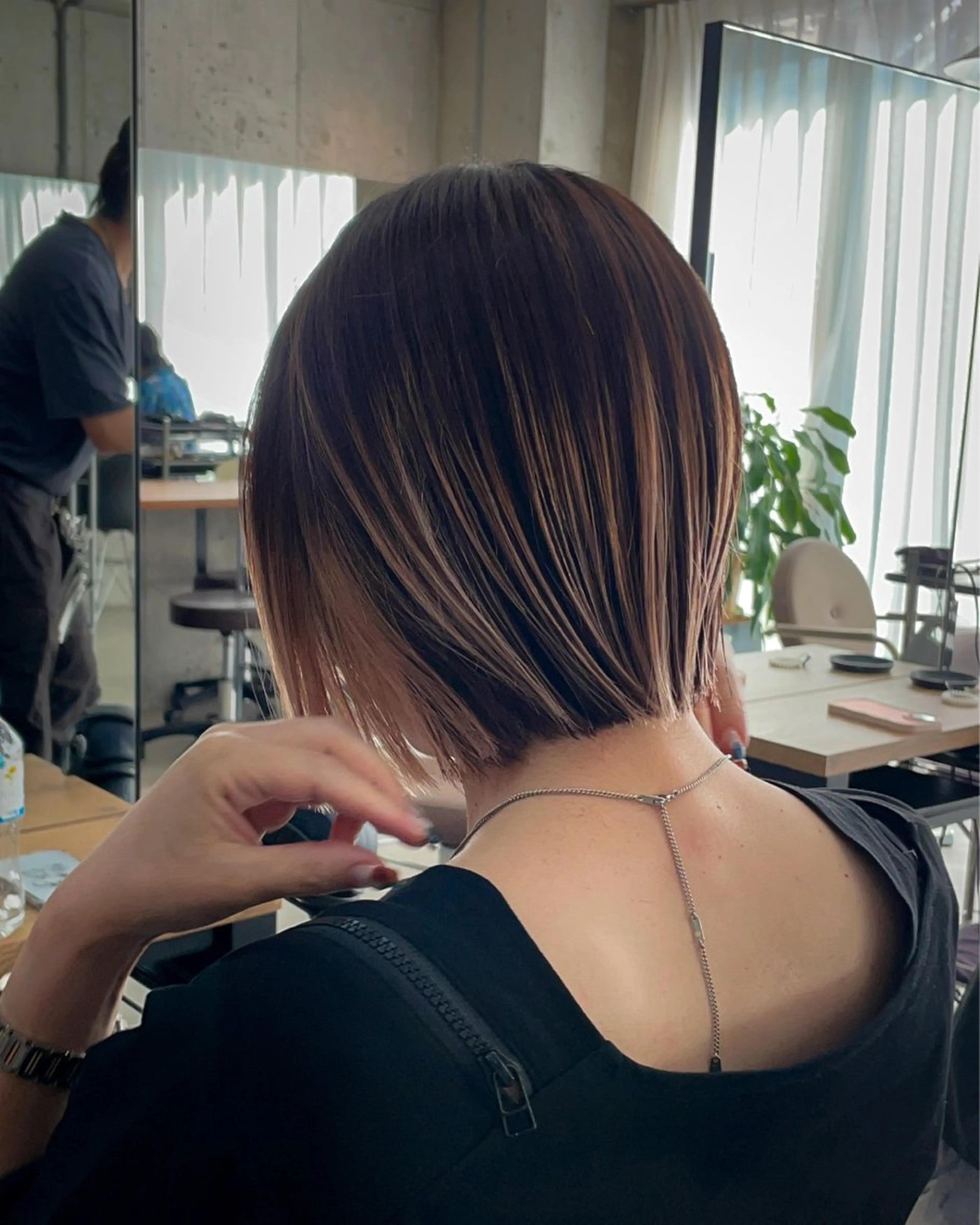 ミディアム カット ヘアカラー レイヤー/ウルフ/ ハッシュカット/そらのヘアスタイル