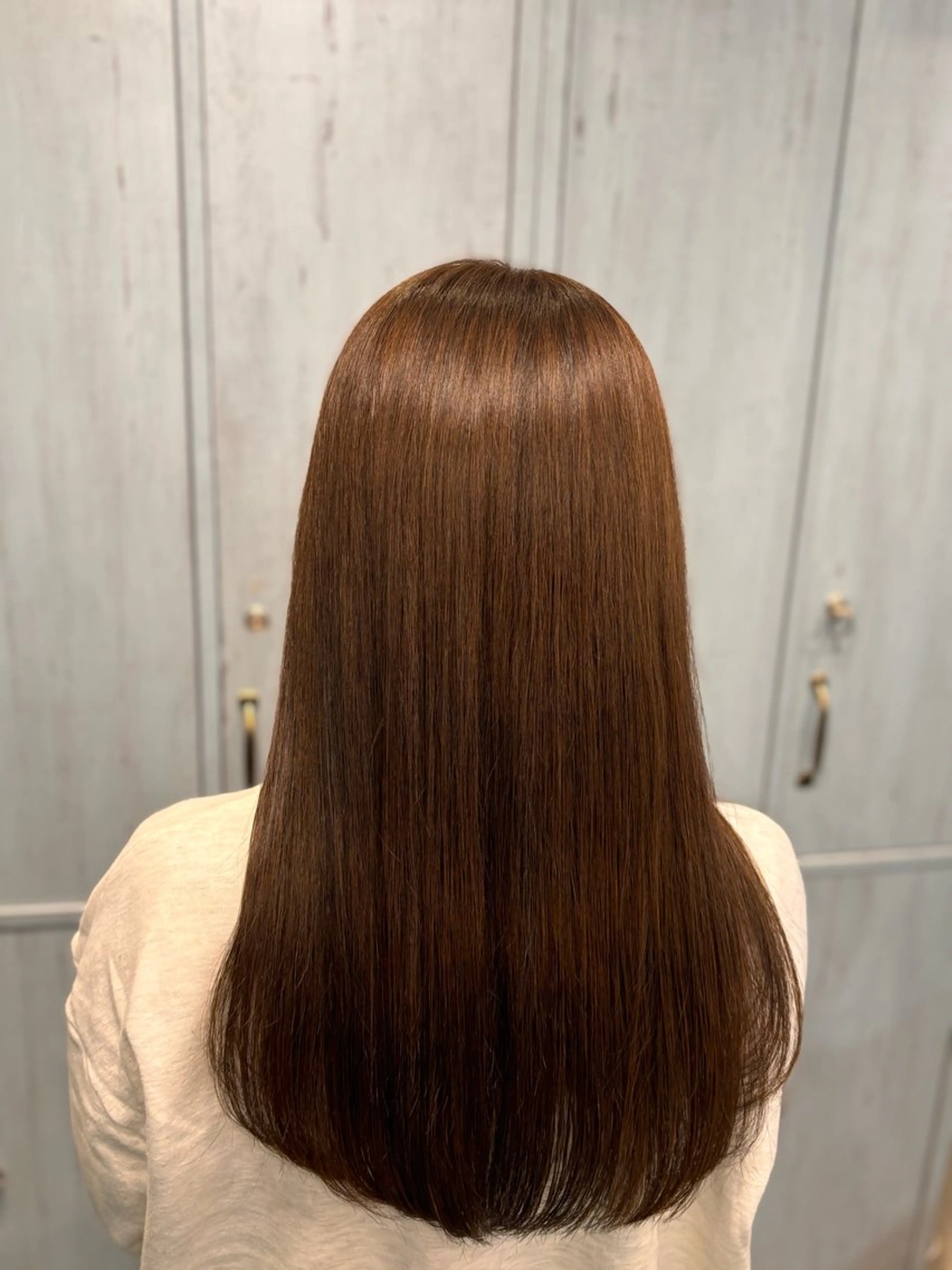 カラー 🌱なゆみ🌱透明感 /ナチュラル/高宮のヘアスタイル