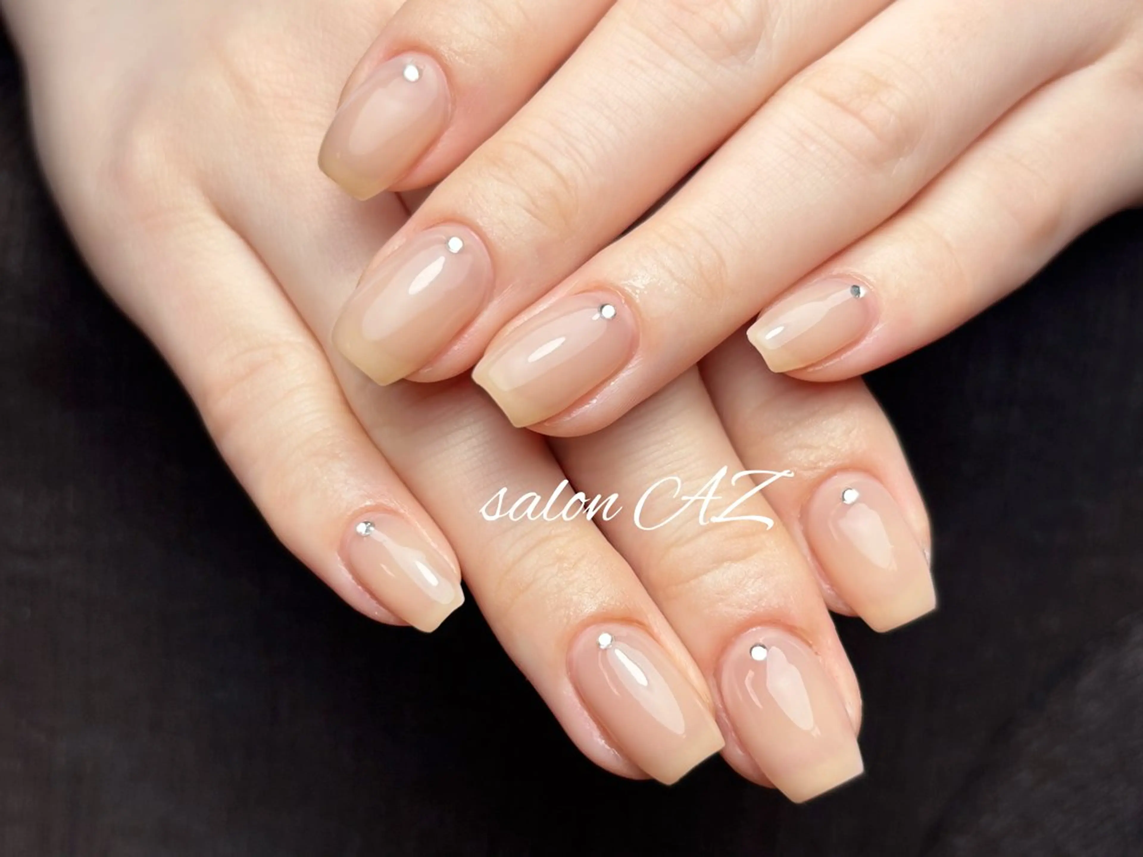 ネイル 桜ネイル 長さ出し フットネイル フレンチネイル ジェルネイル salon AZのネイルデザイン