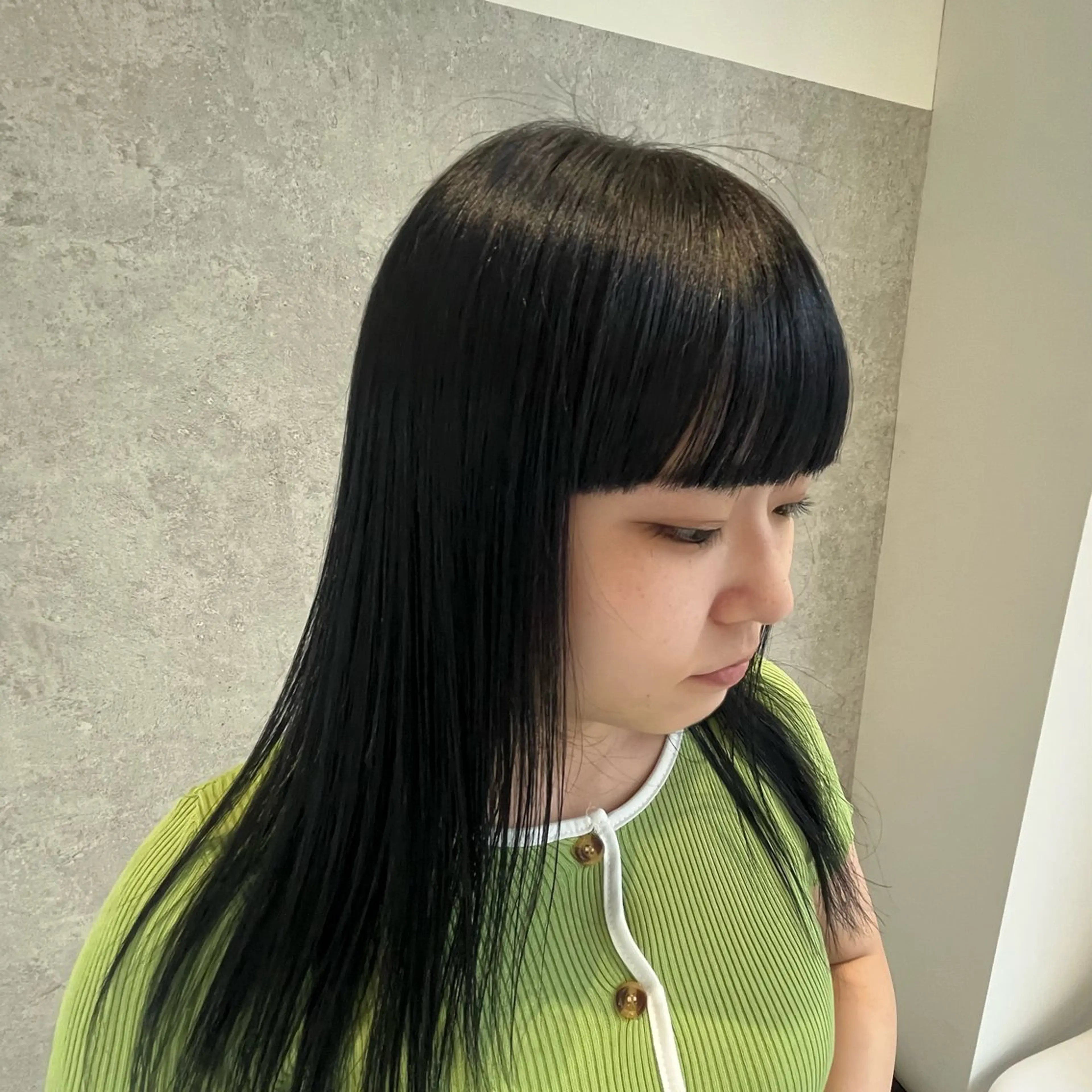 ミディアム カラー カット ヘアカラー トリートメント hiyori 【ﾌﾗﾐｭｰﾑ高崎】のヘアスタイル