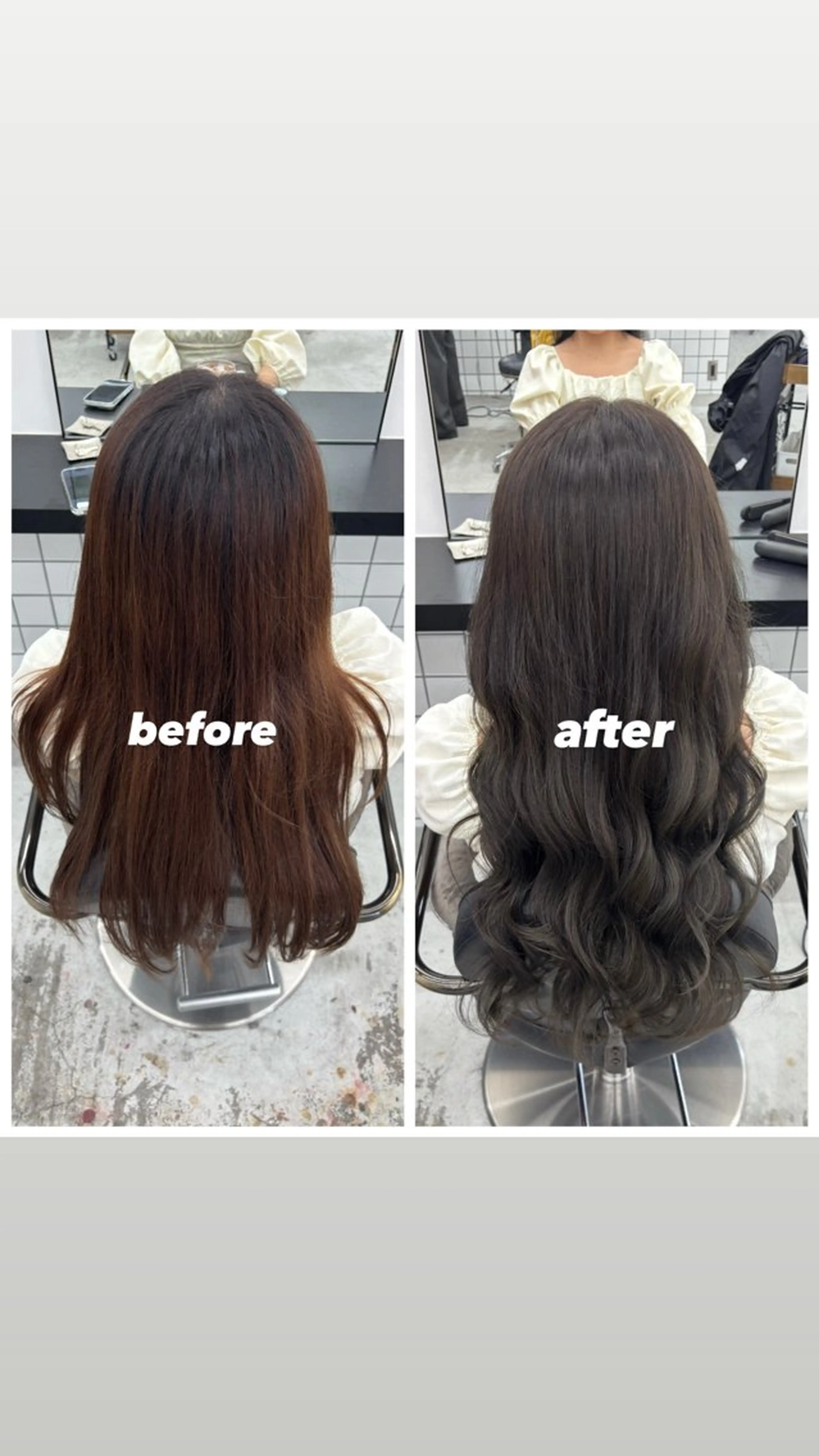 ロング カラー グレージュ オリーブグレージュ オリーブグレー ヘアカラー トリートメント ヘッドスパ 🌼あいり🌼 JILLSTUDIOのヘアスタイル