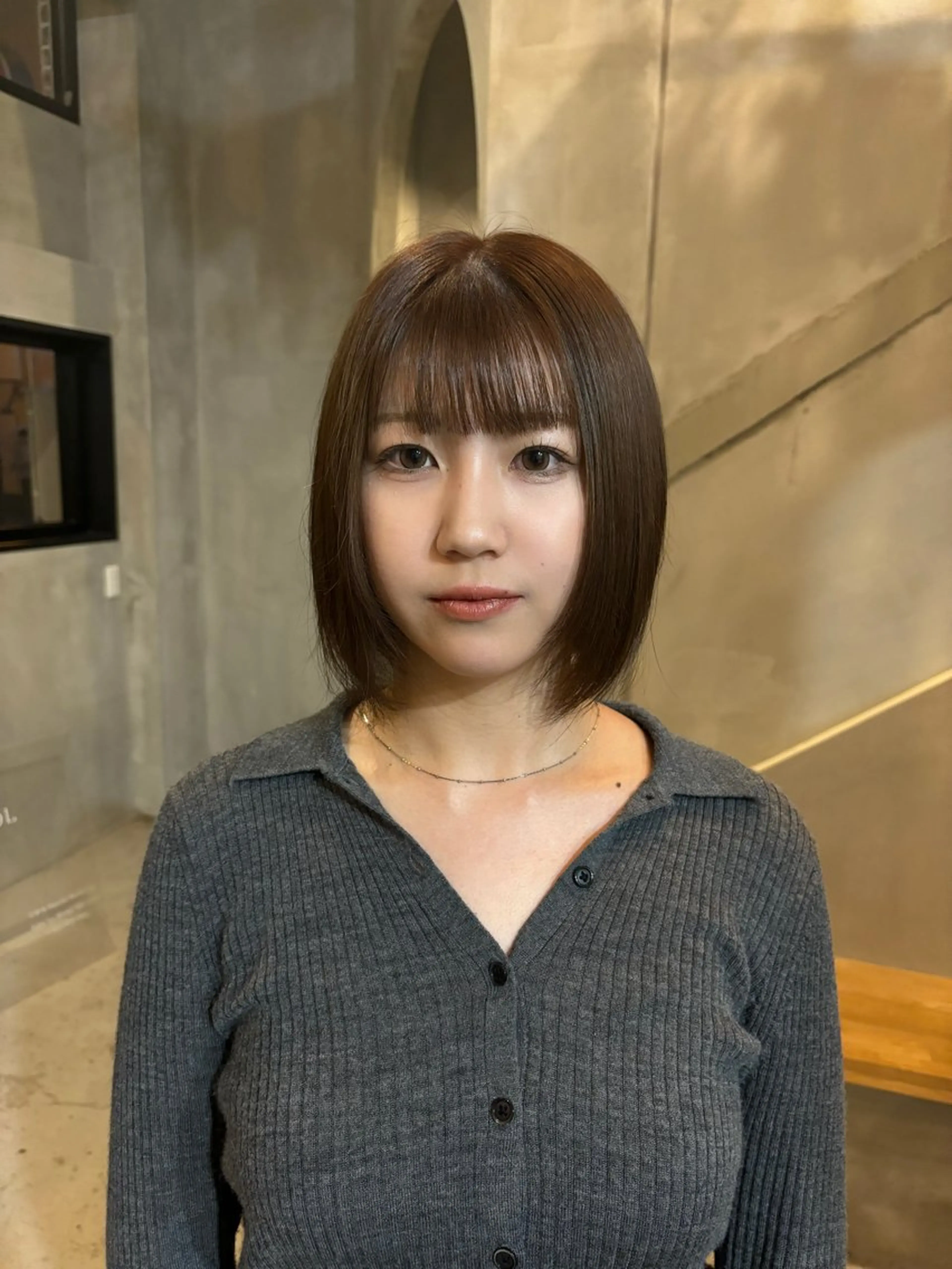 ショート カラー ブラウンカラー 小西 萌々香のヘアスタイル