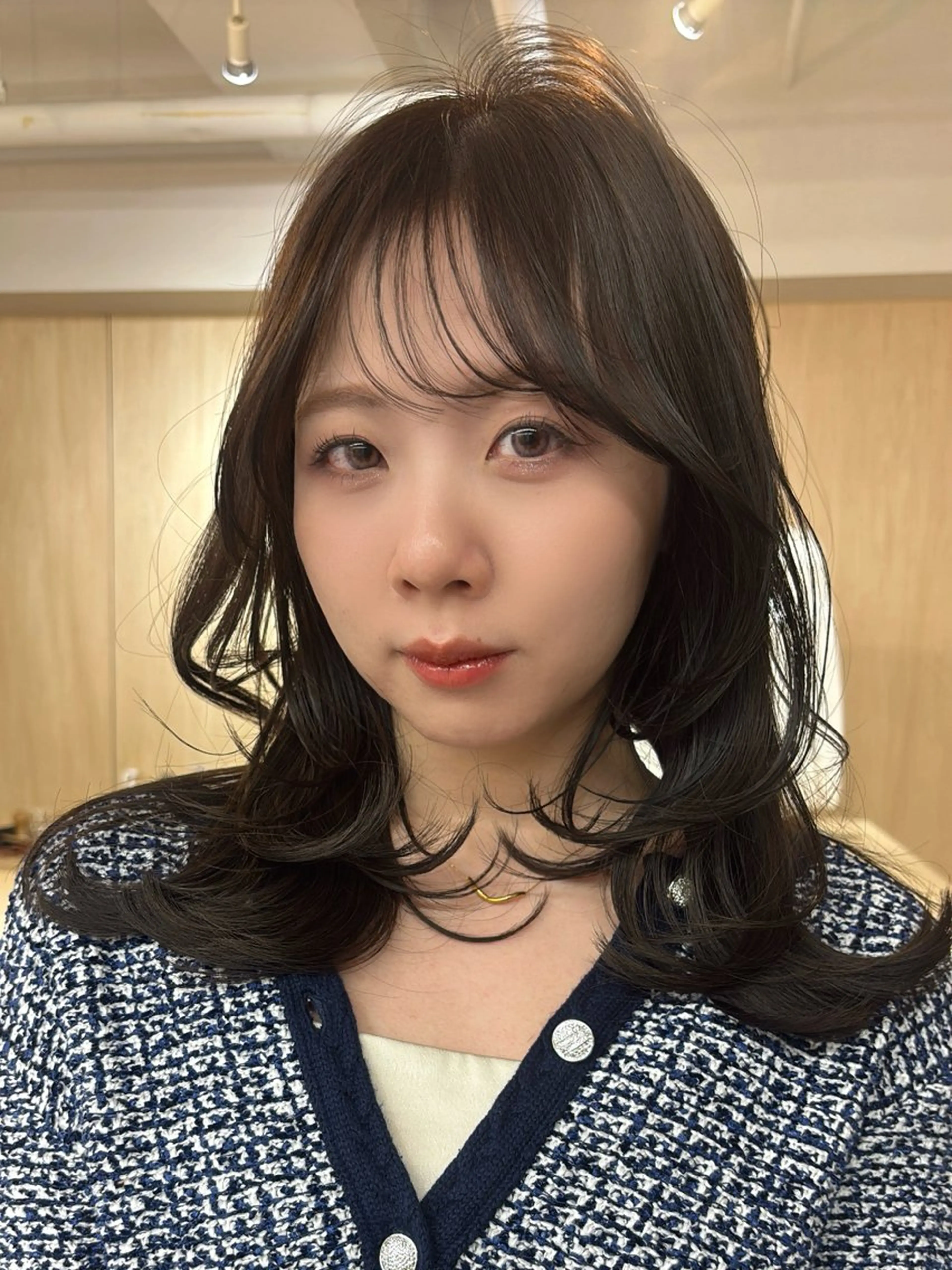 ミディアム ミディアムレイヤー レイヤーカット カット ヘアカラー トリートメント ボブ/ベージュ /MIYUのヘアスタイル