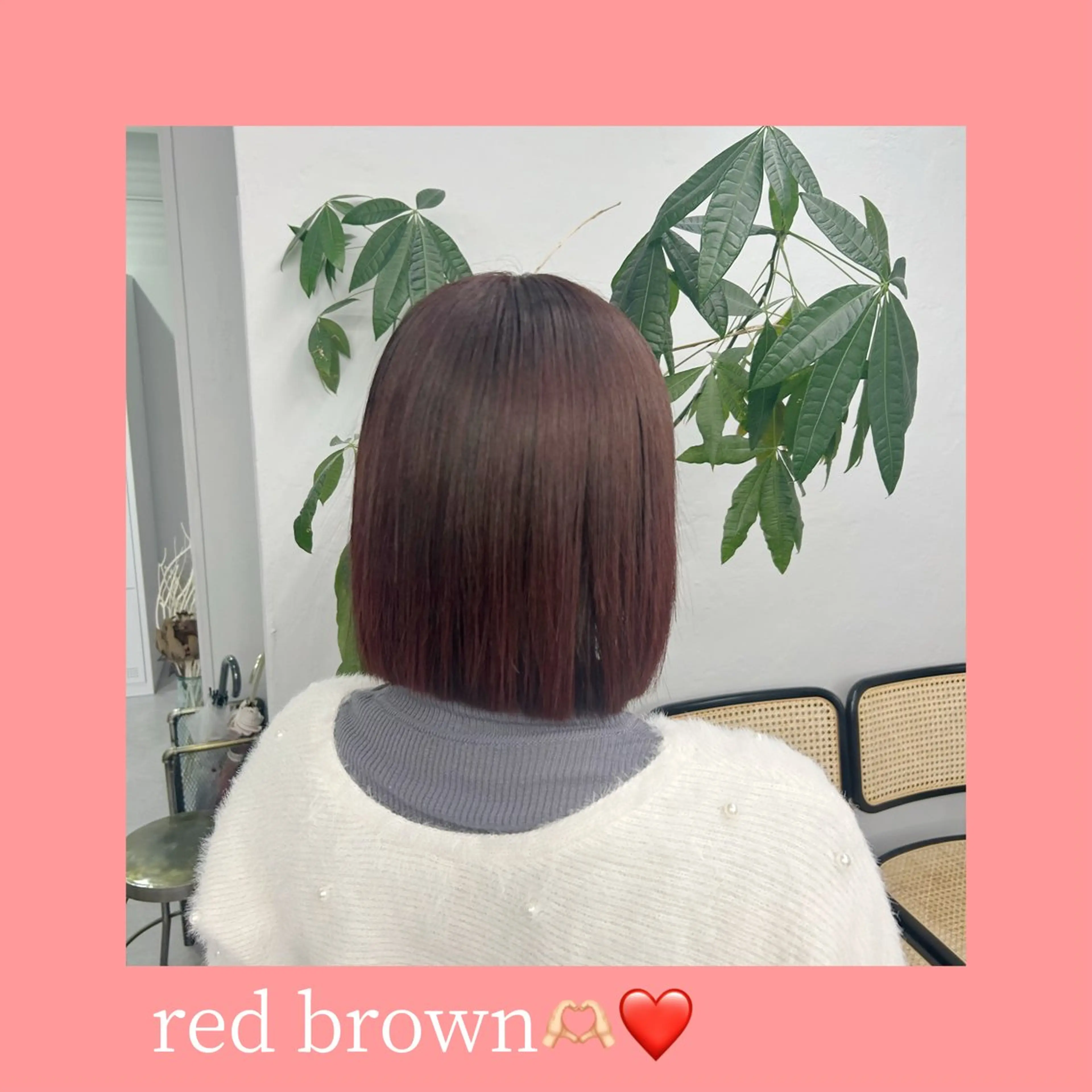 ショート カラー aoi/暖色カラー/ プツッとボブ🎀のヘアスタイル