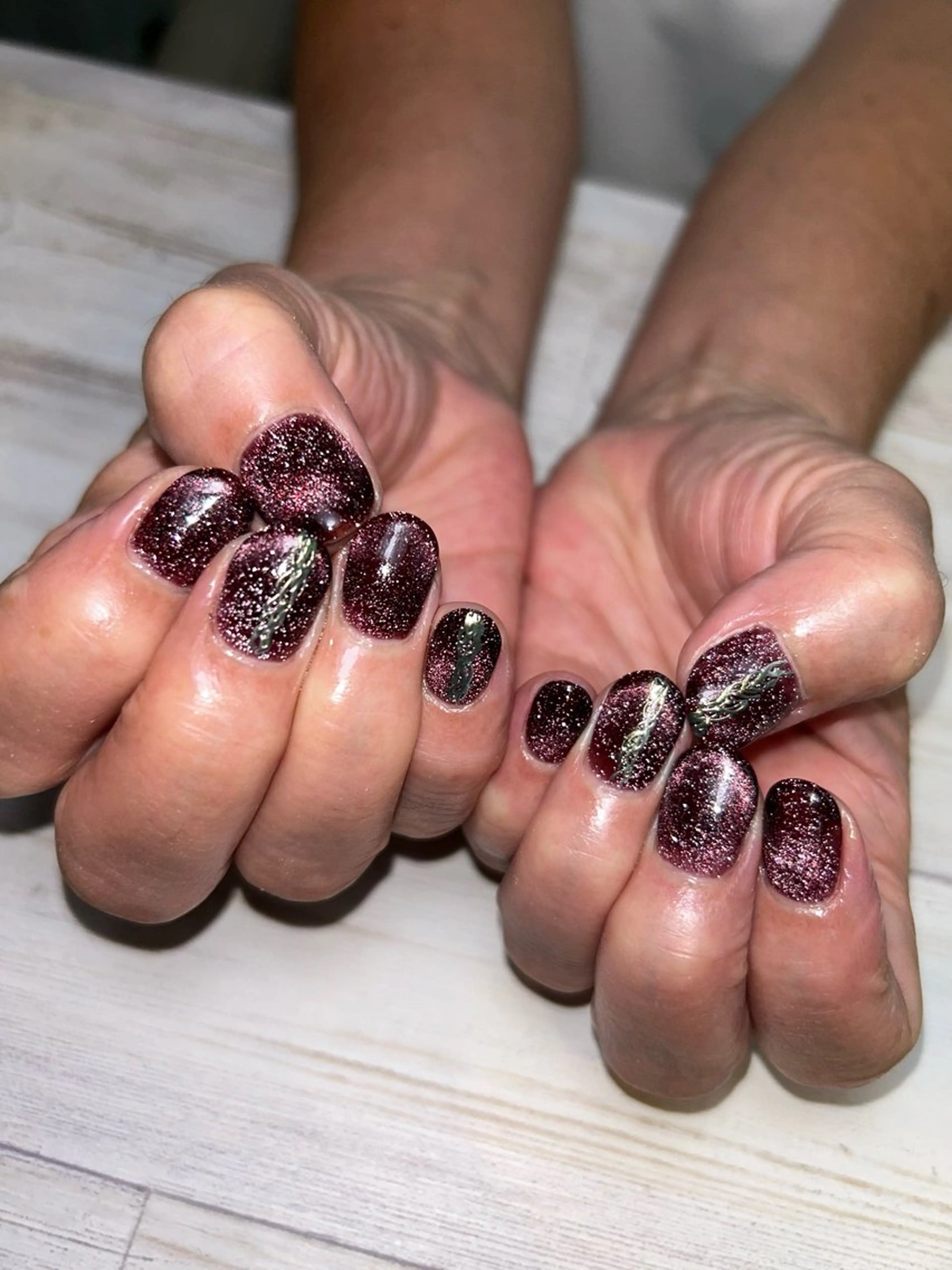 ネイル フラッシュネイル フラッシュマグ マグネットネイル ネイルサロンmuumii所属・東十条muumii ネイルまつ毛のネイルデザイン