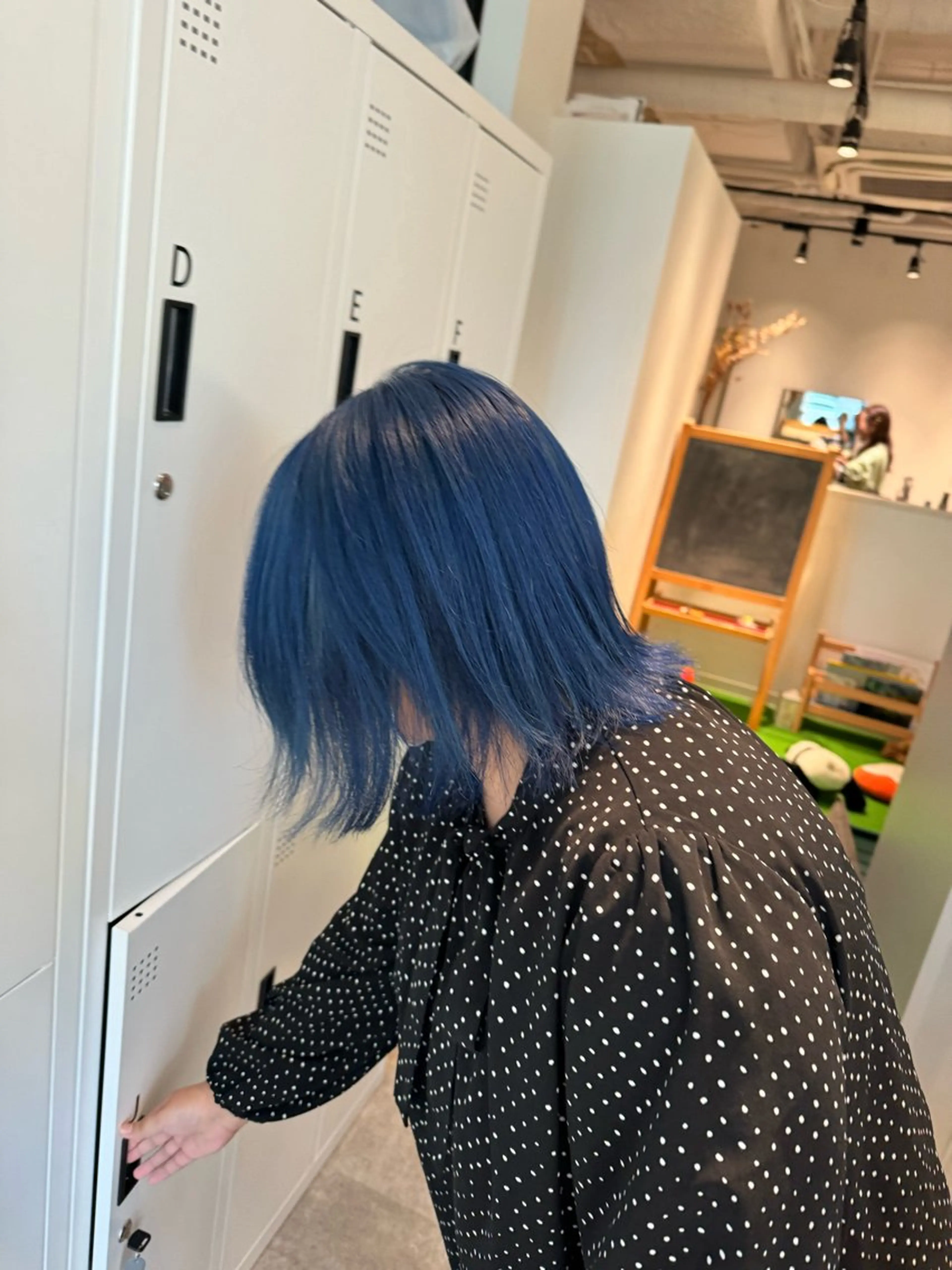 カラー ブリーチ ブルーカラー カット ヘアカラー オスズ 🎀´-のヘアスタイル