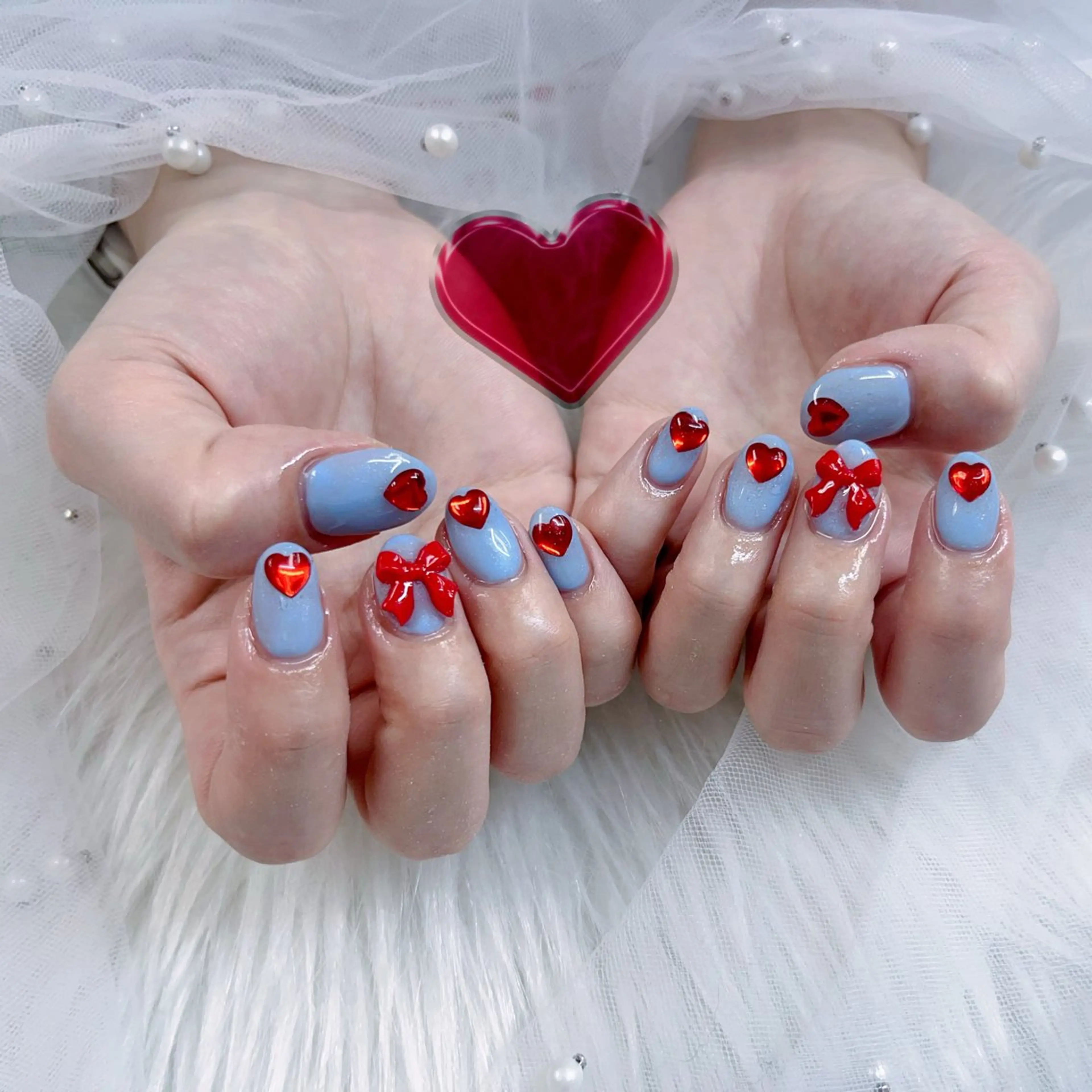 ネイル パーツ全部¥110 サロンミミのネイルデザイン