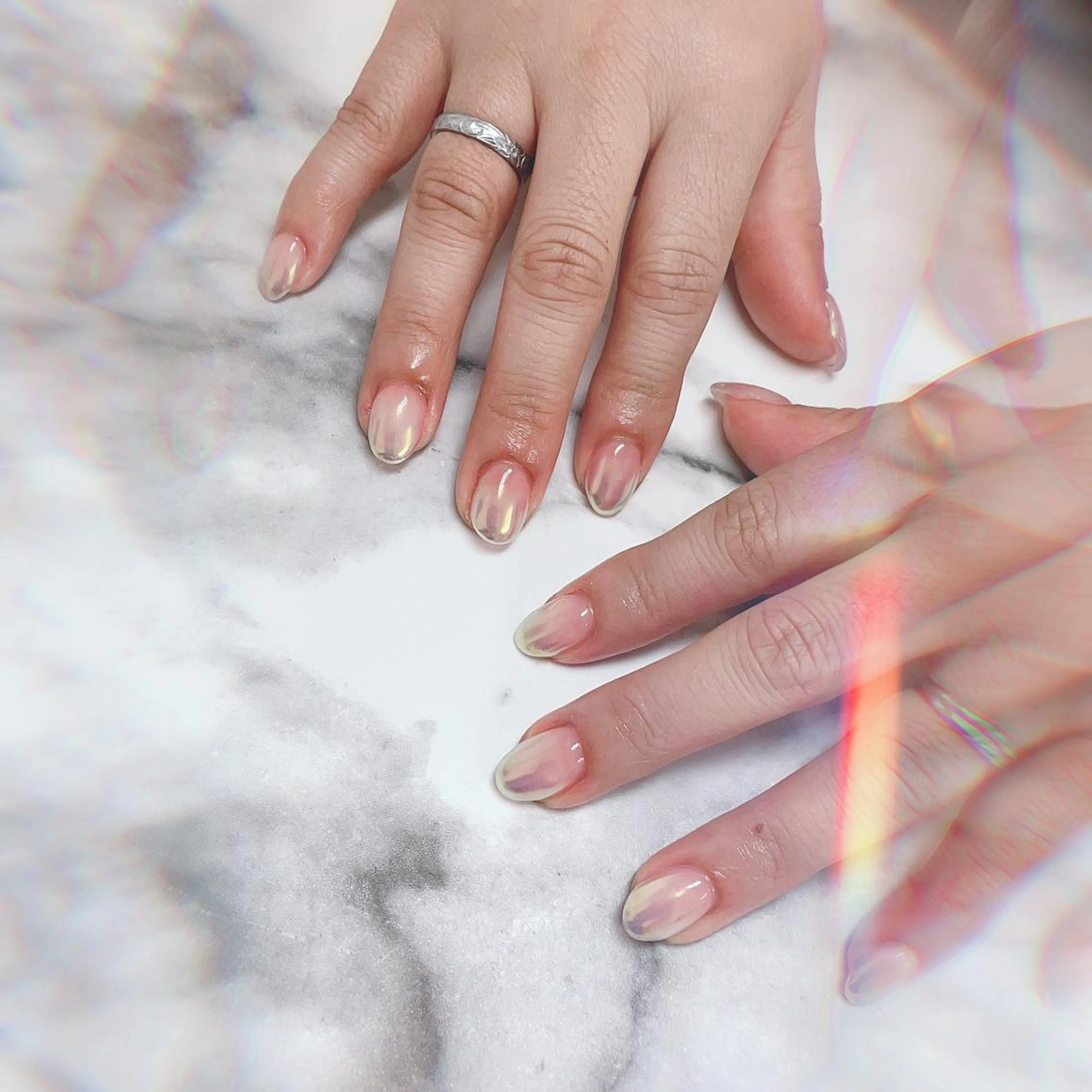 🉐今だけ限定🌈Pick UP🦋パウダーグラデーション❄️トップ二度塗りサービス　¥5000💎の写真