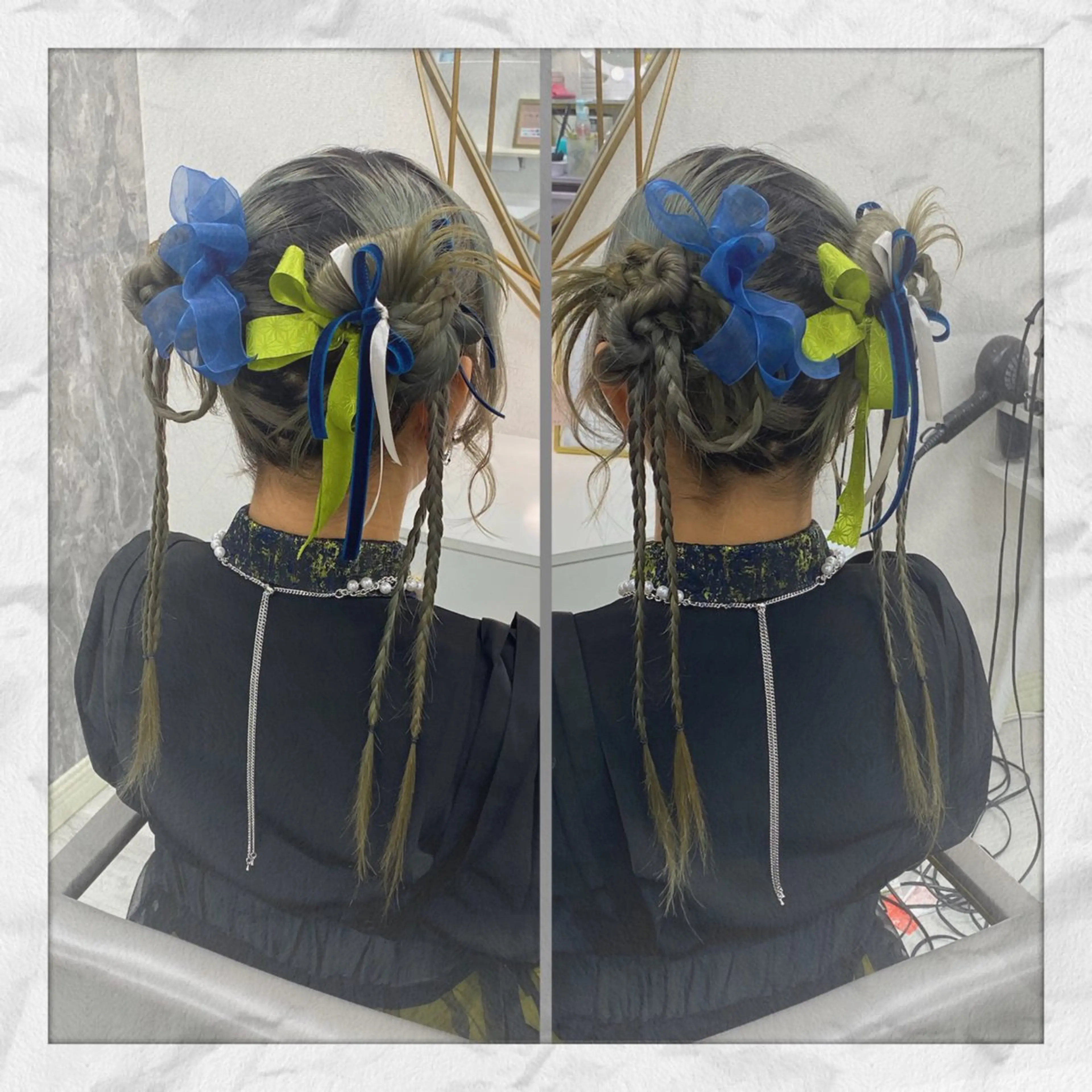 セミロング ヘアアレンジ ヘアセット ヘアセット/着付け 𓇼 松本 夏美𓇼のヘアスタイル