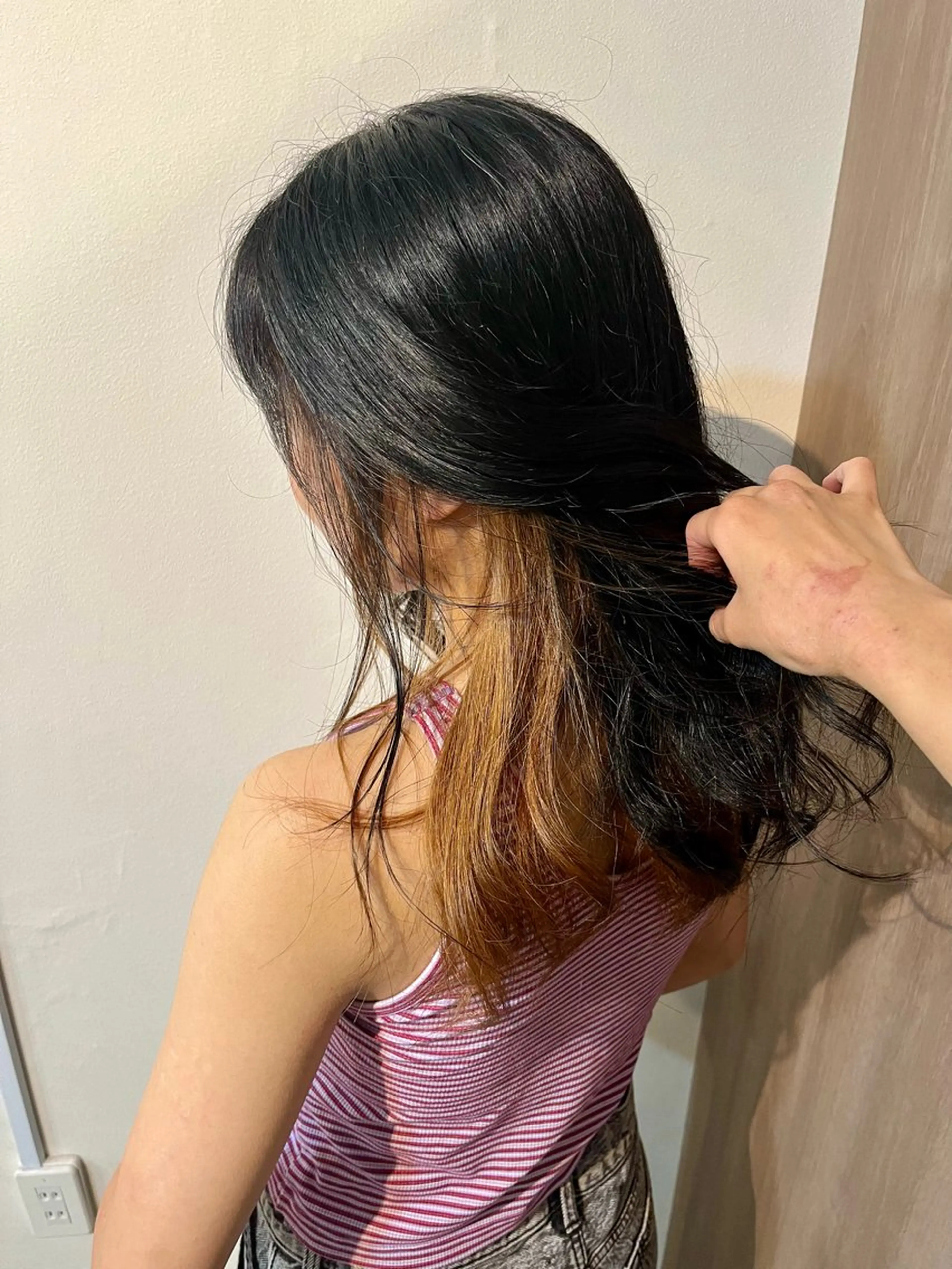 ロング カラー ベージュカラー インナーカラー ヘアカラー Sherry/R 三川町　山本なつみのヘアスタイル