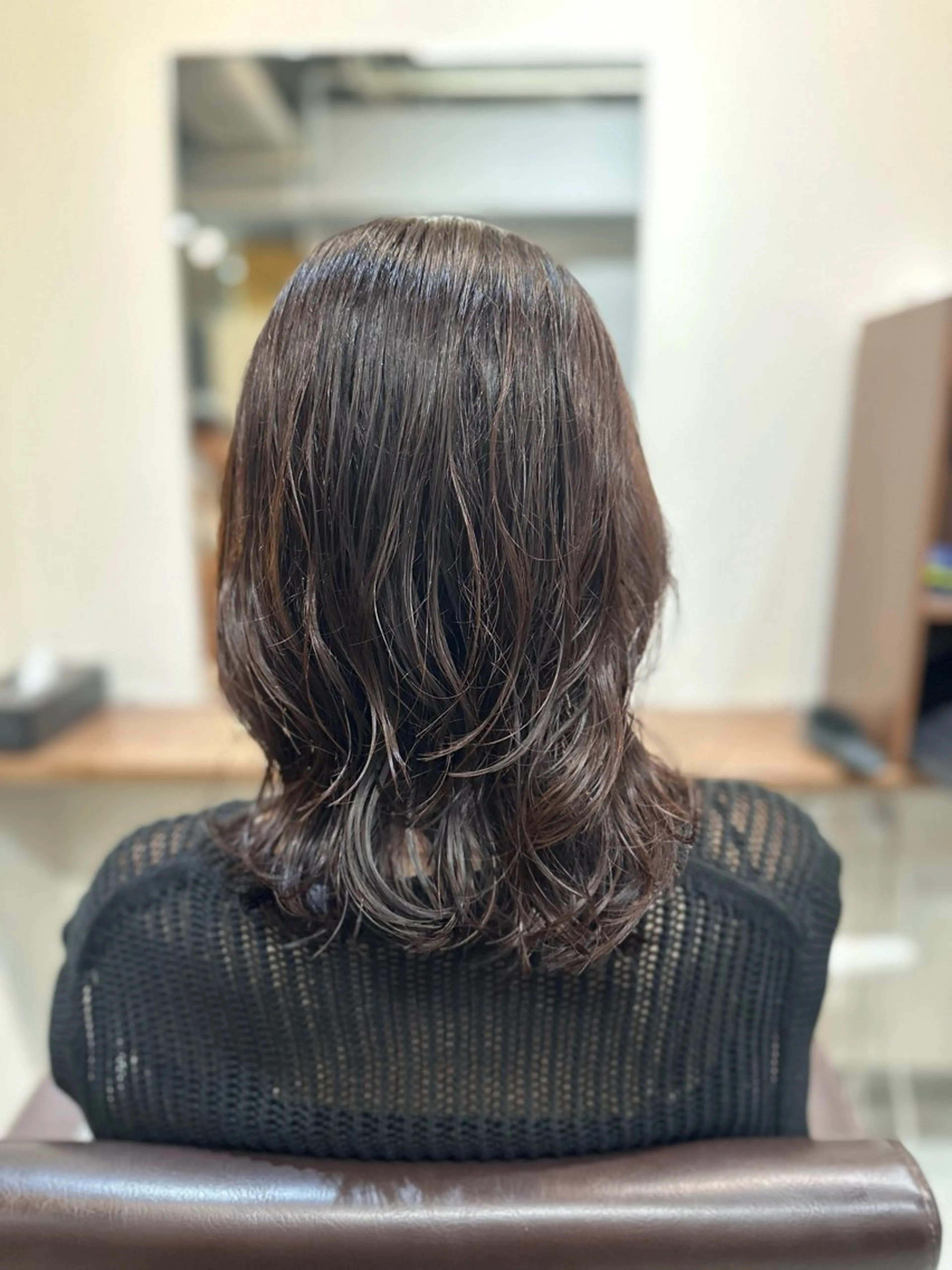 ミディアム カラー パーマ 巻けるケア縮毛矯正✨ ケアカラー✨山下のヘアスタイル