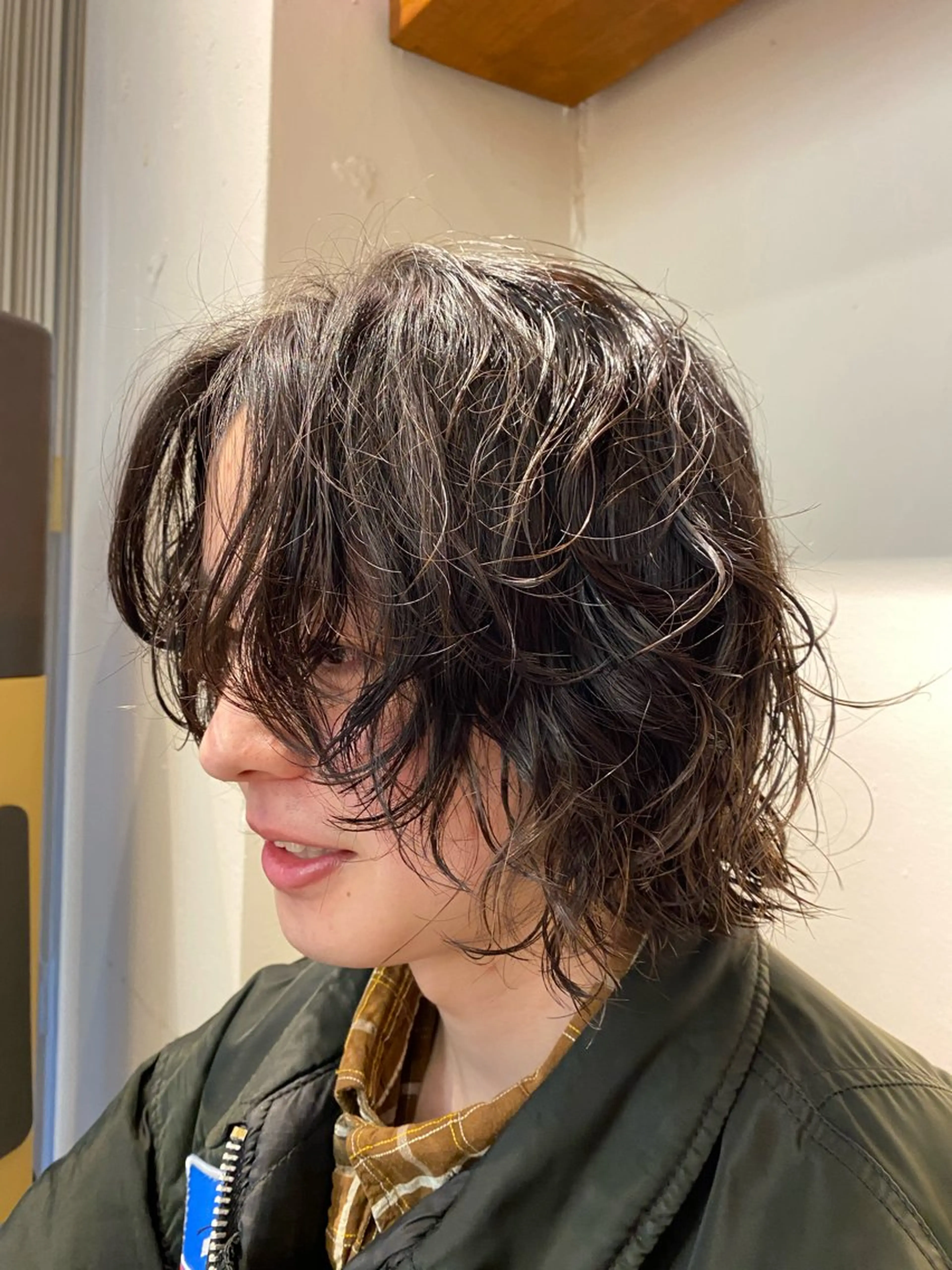 パーマ メンズ カット パーマ ナチュラルヘア🫧 ナナミのヘアスタイル