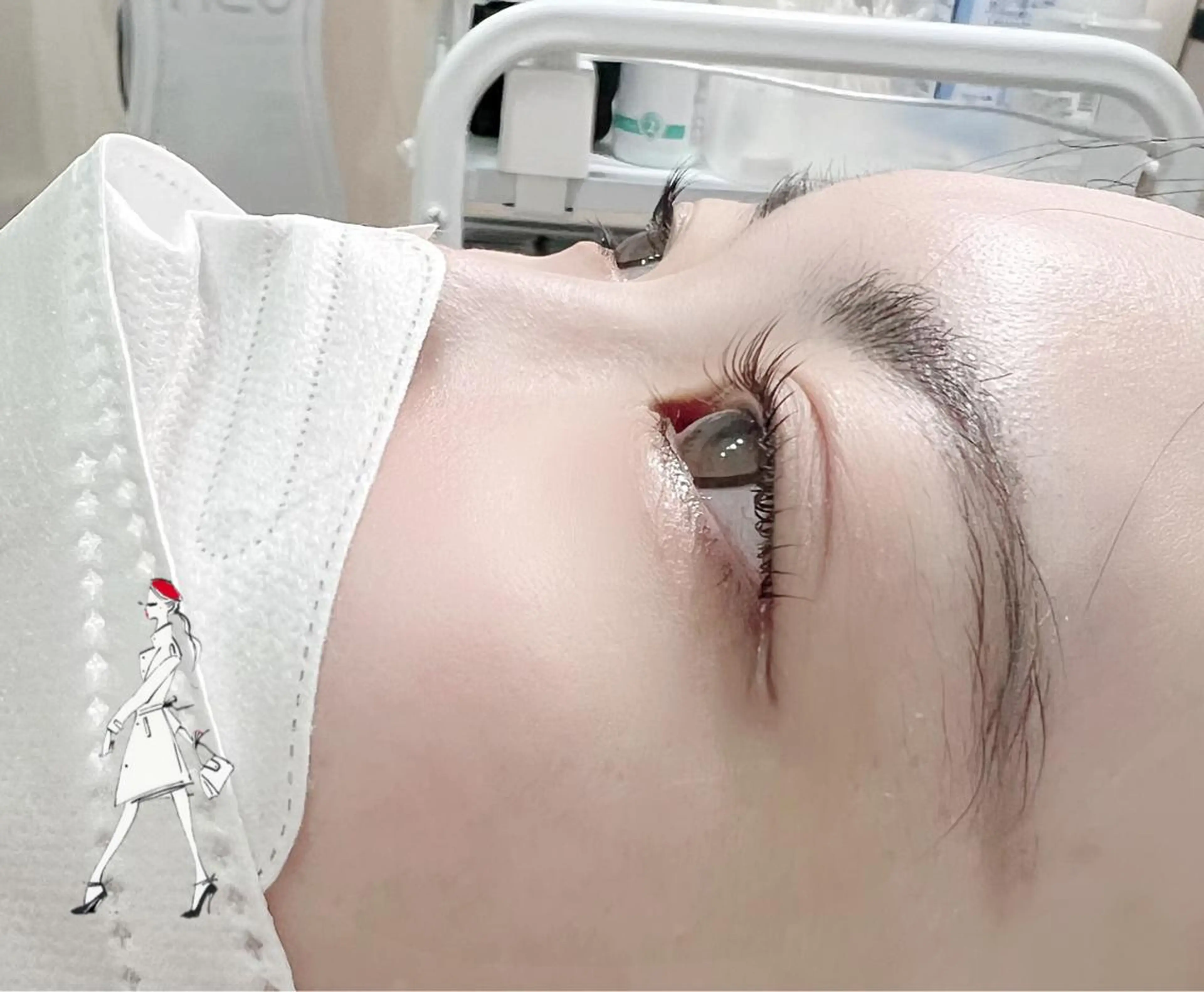 マツエク・マツパ ケラチンラッシュリフト バインドロック Cカール キュート フラットラッシュ マツパ eyelash presh yukaのマツエク・マツパデザイン