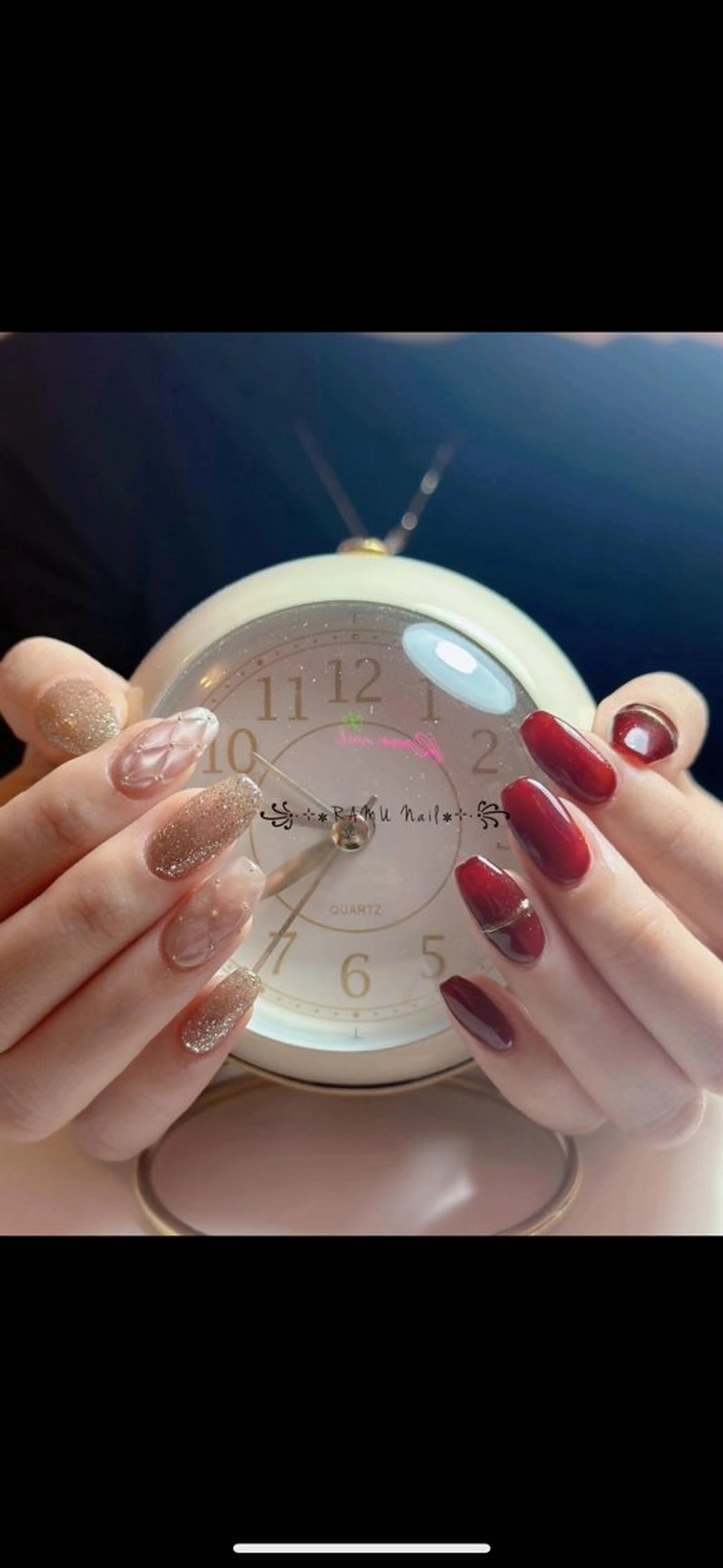 ネイル フレンチネイル 韓国ネイル シンプルネイル ワンホンネイル 冬ネイル ハンドネイル RAMU Nail 恵比寿店のネイルデザイン