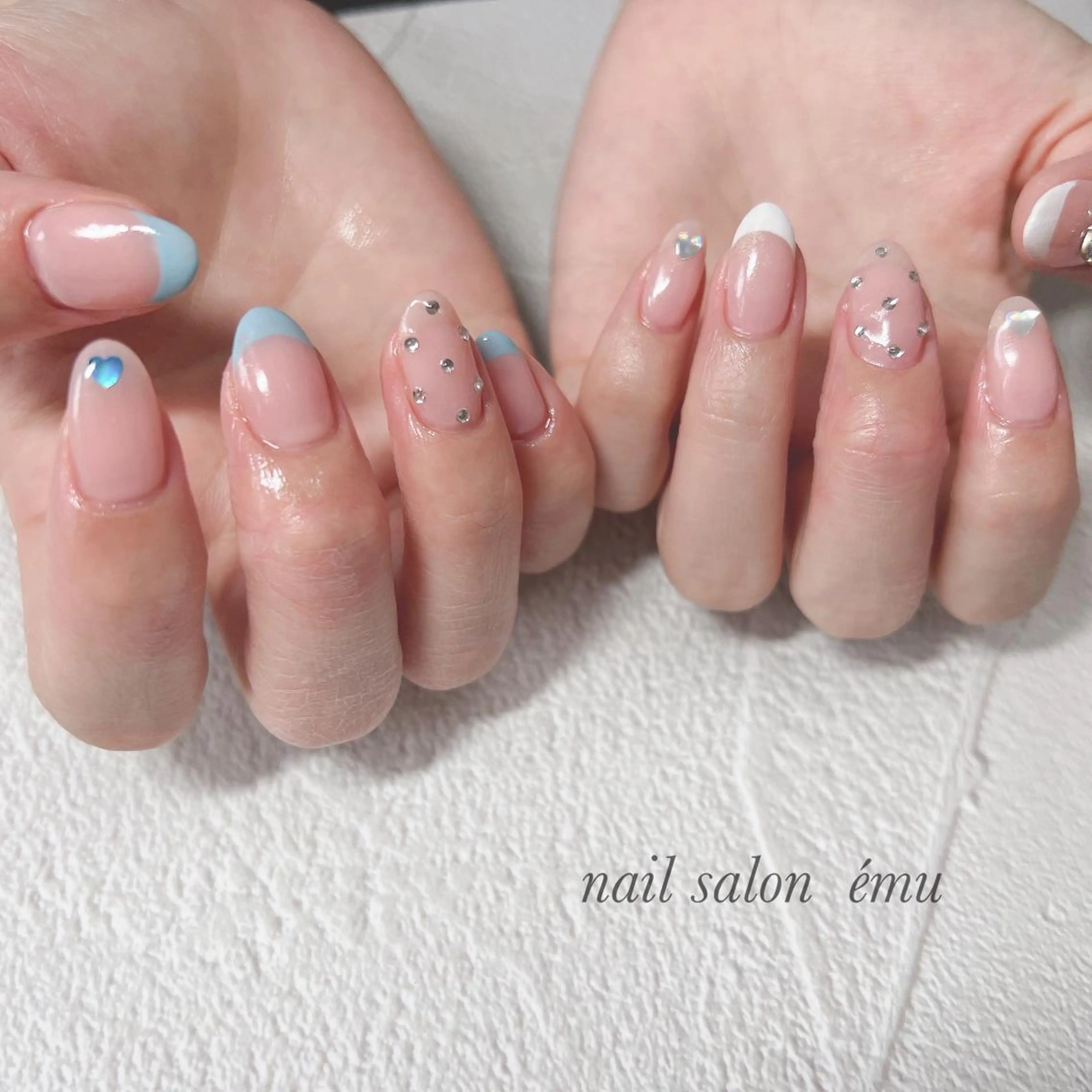 ミディアム ネイル ハンドネイル nail salon émuのネイルデザイン