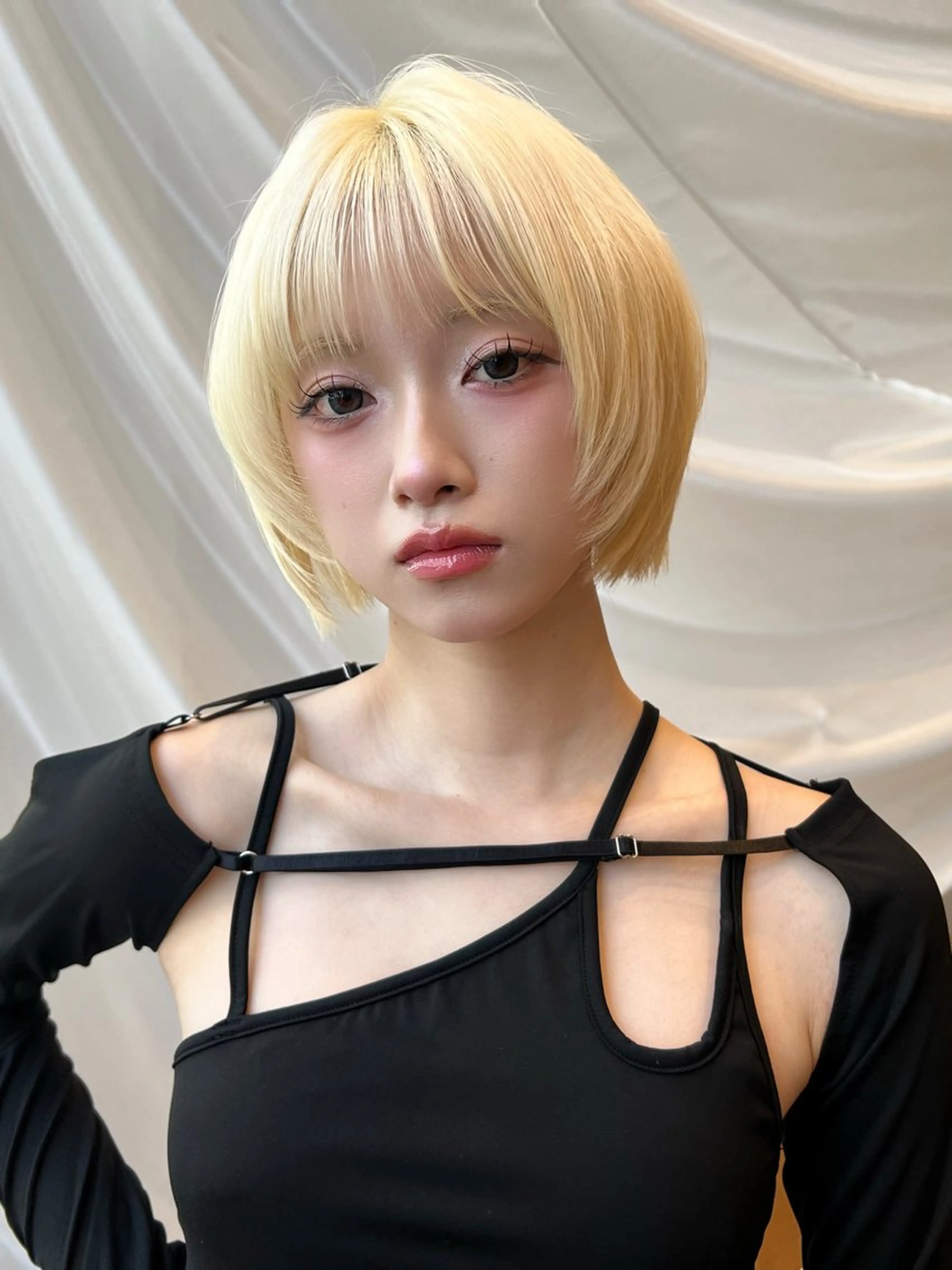 ショート カラー ボブ ヘアカラー 望月威吹/表参道/レ イヤー/似合わせのヘアスタイル