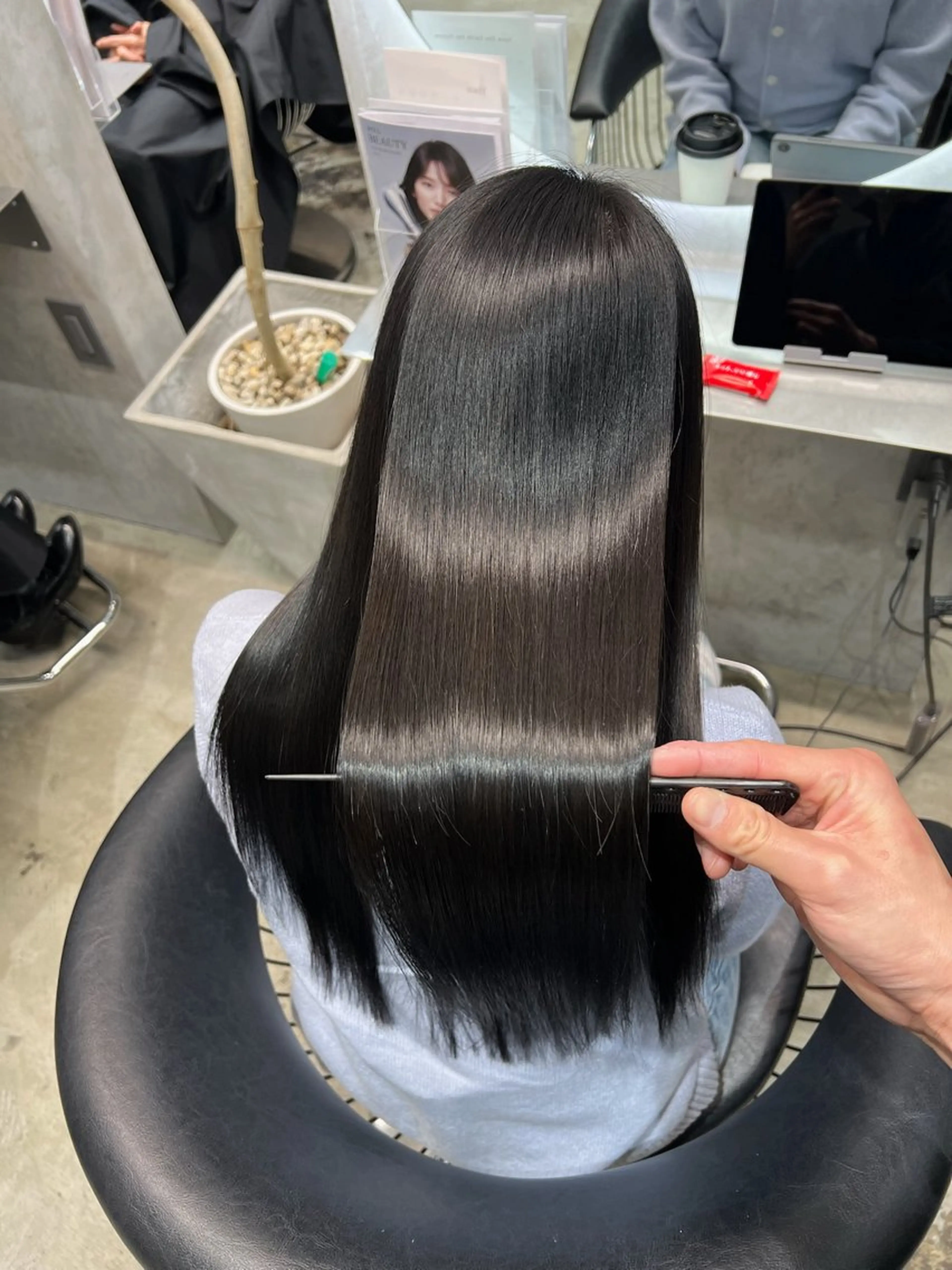 ロング カラー カット ヘアカラー トリートメント etora 渋谷所属・ワンホンヘア🇨🇳 髪質改善/itaruのヘアスタイル